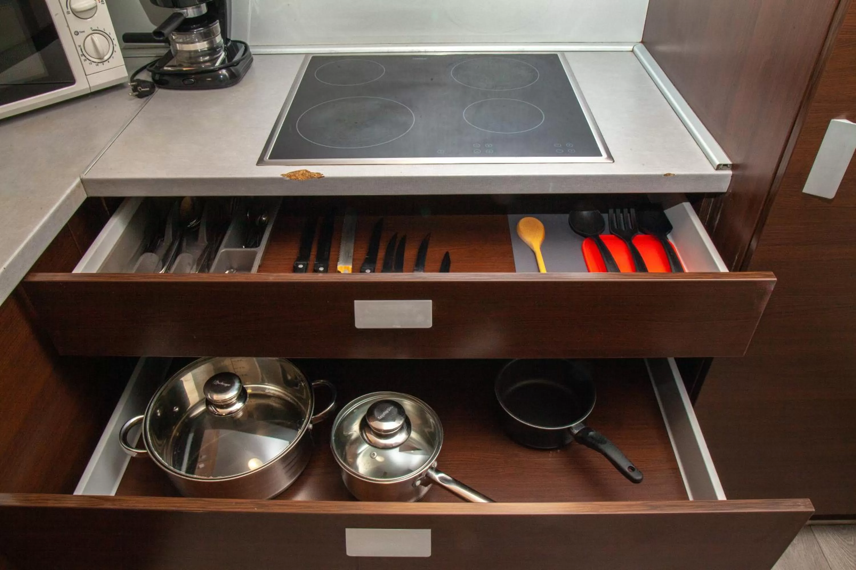 Kitchen or kitchenette in Prater Residence Aparthotel