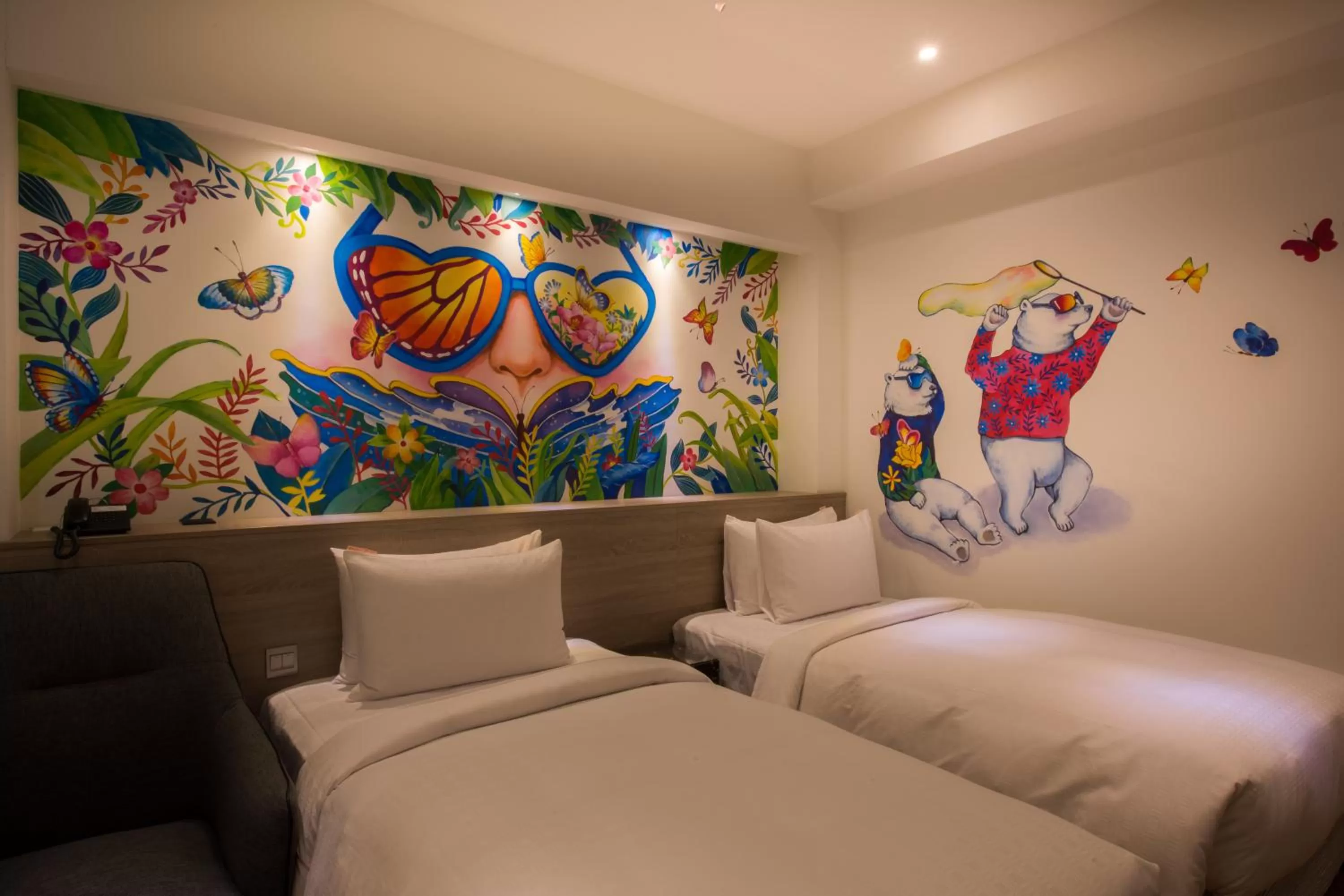 Bed in Legend Hotel Kaohsiung Pier2