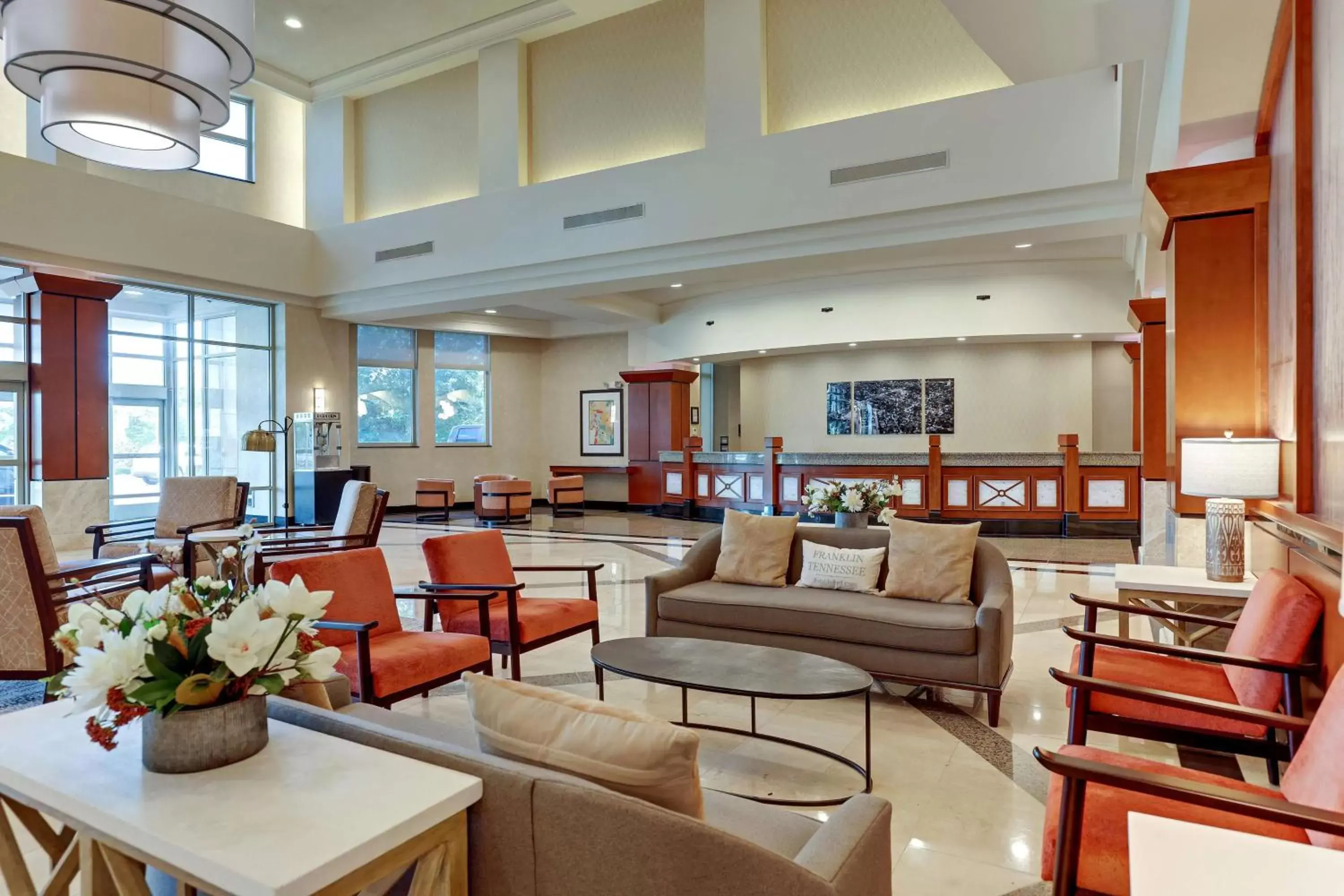 Lobby or reception, Restaurant/Places to Eat in Drury Plaza Hotel Nashville Franklin