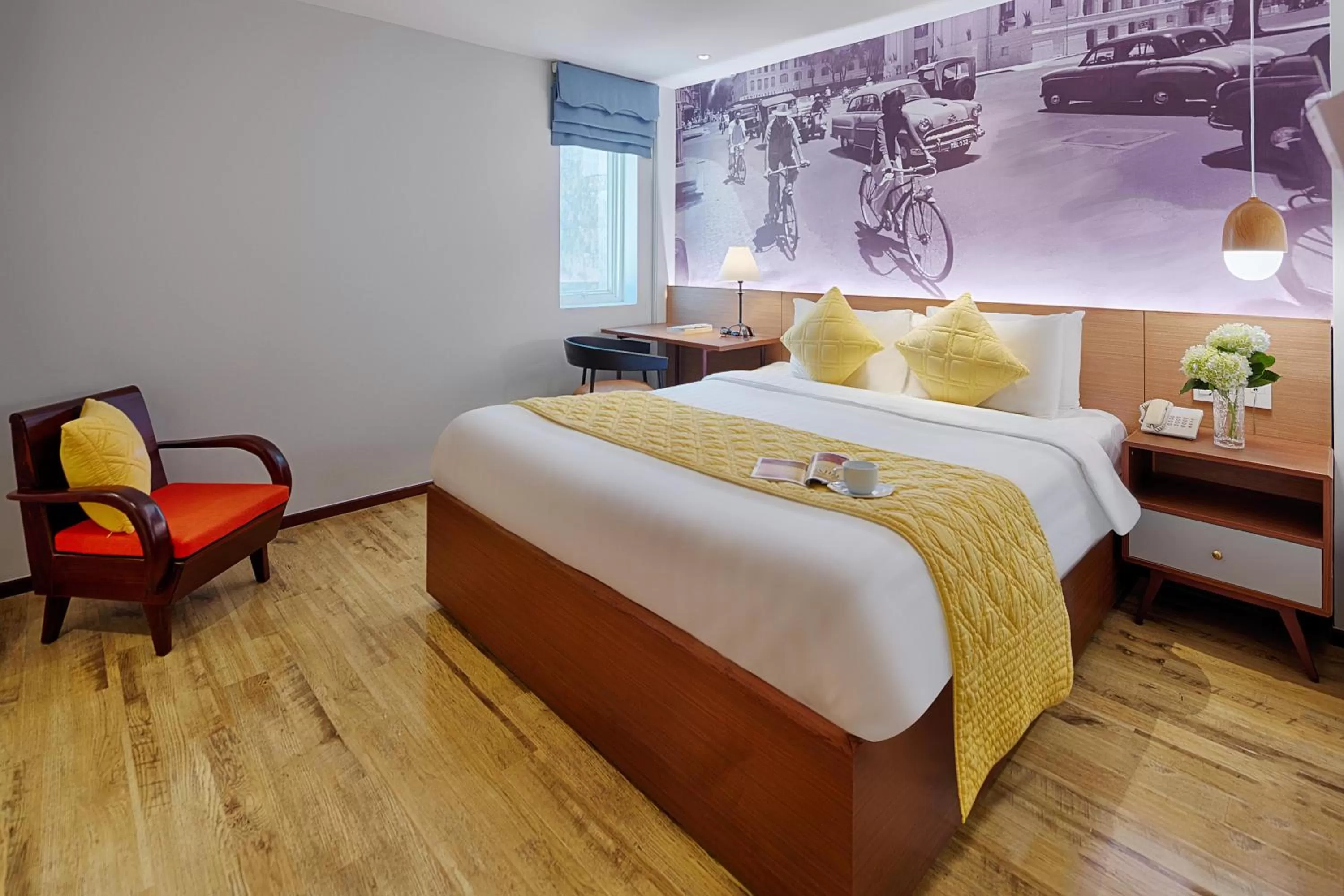 Bed in Little Saigon Boutique Hotel