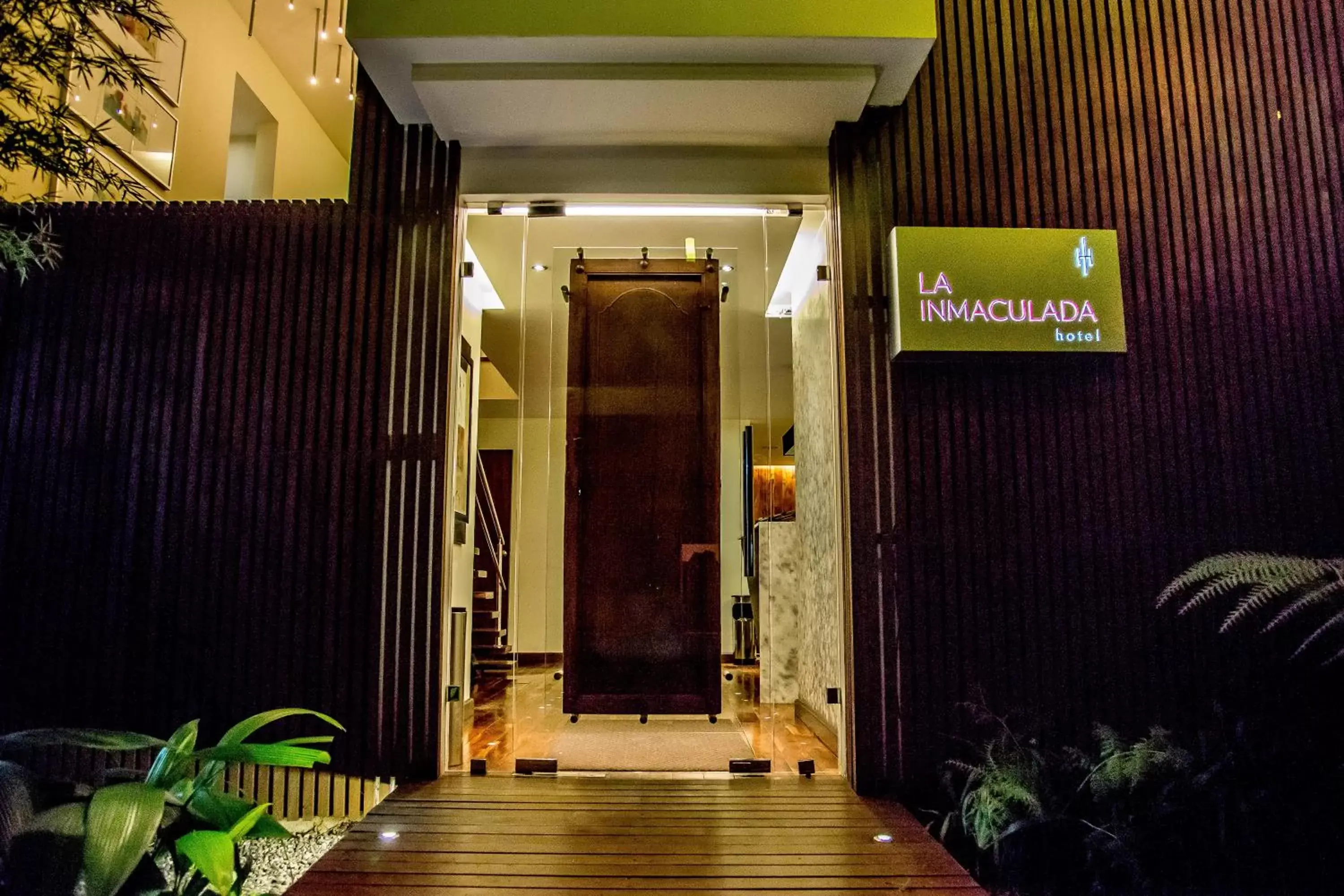 Facade/entrance in La Inmaculada Hotel