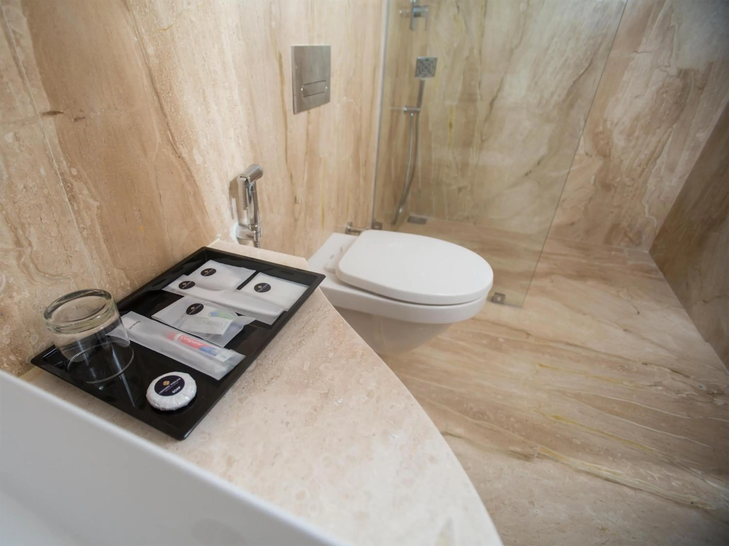 Shower in ST Parklane Airport Hotel Chennai