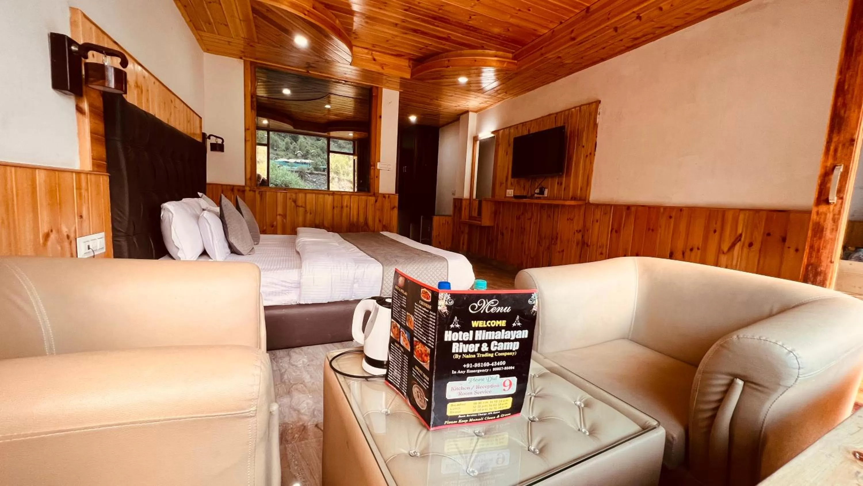 Seating Area in Himalayan Riverside Resort, Manali