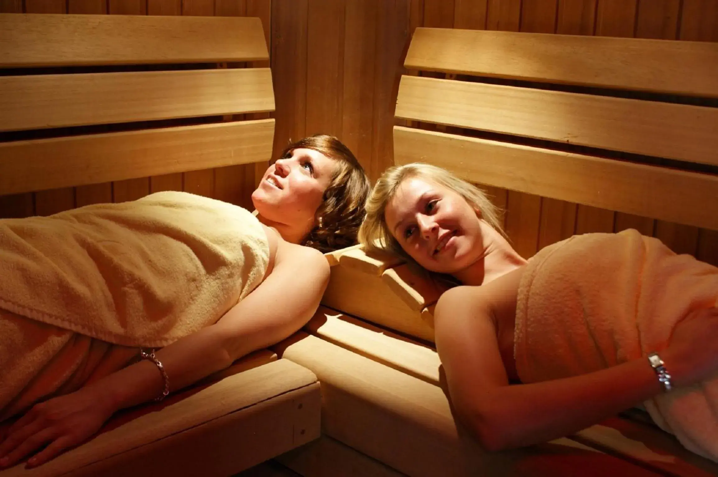 Sauna, Guests in Hotel Traube