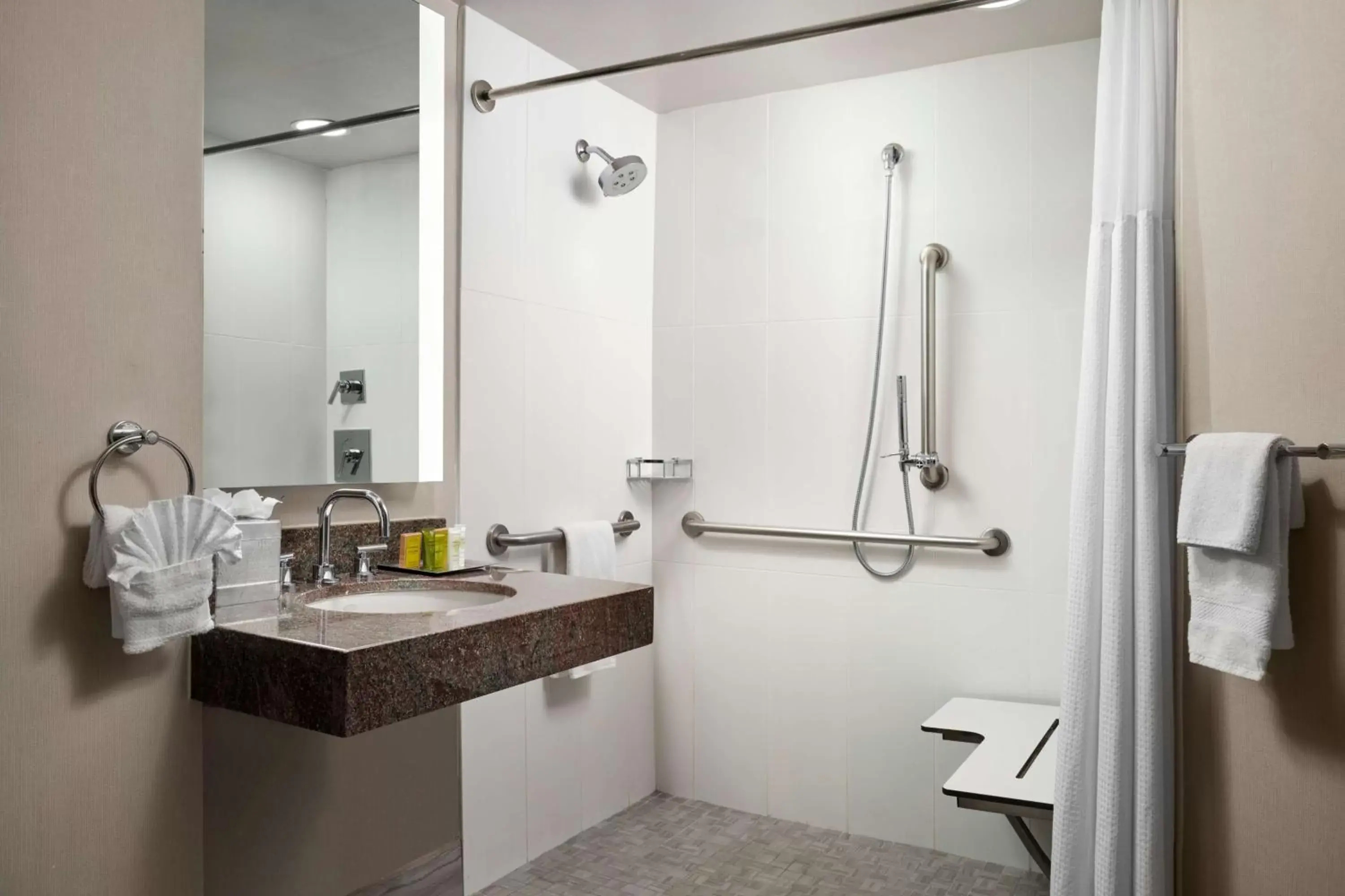 Bathroom in Hilton Long Beach Hotel Bathroom in Hilton Long Beach Hotel