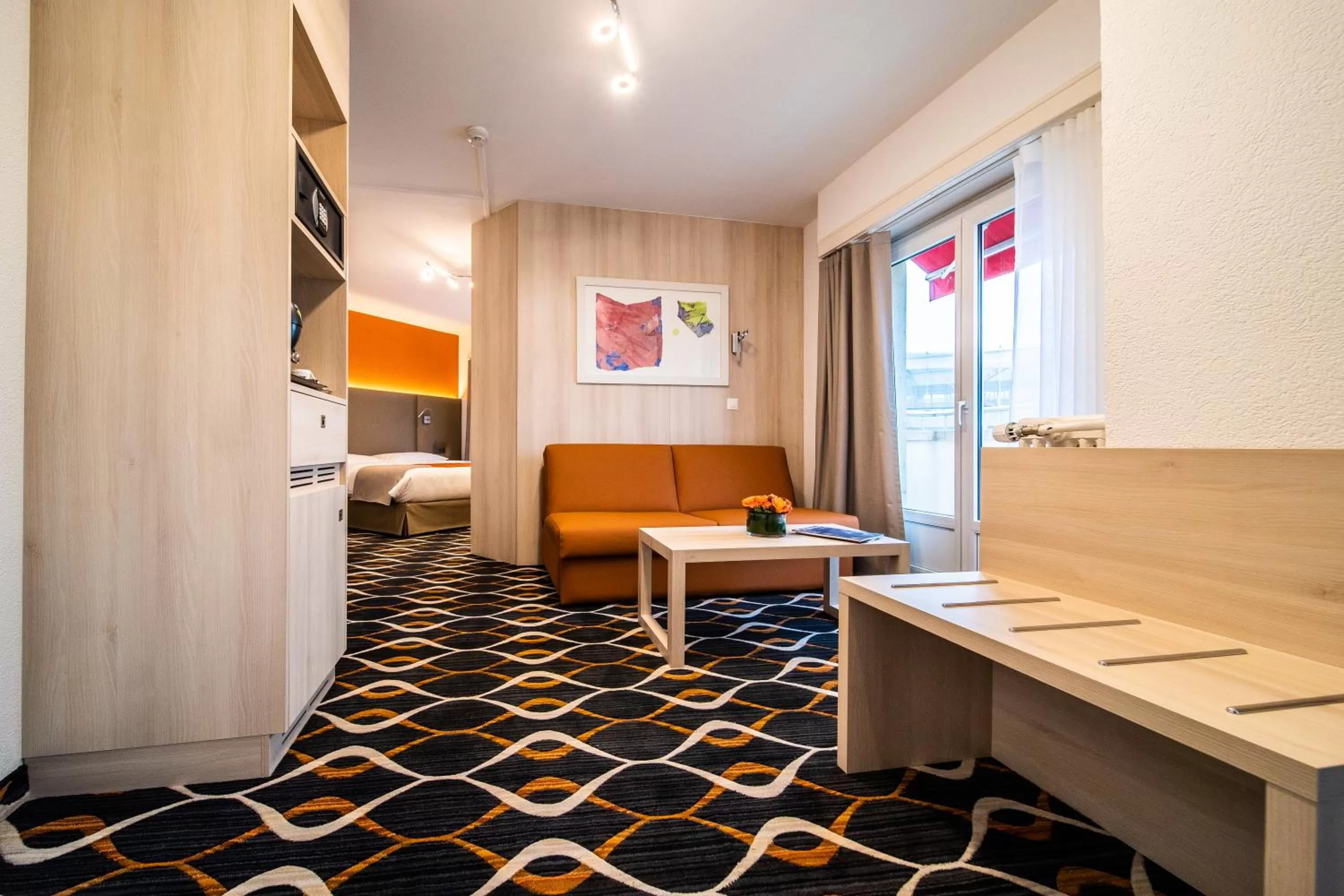 Seating area, Bed in Hotel Eden