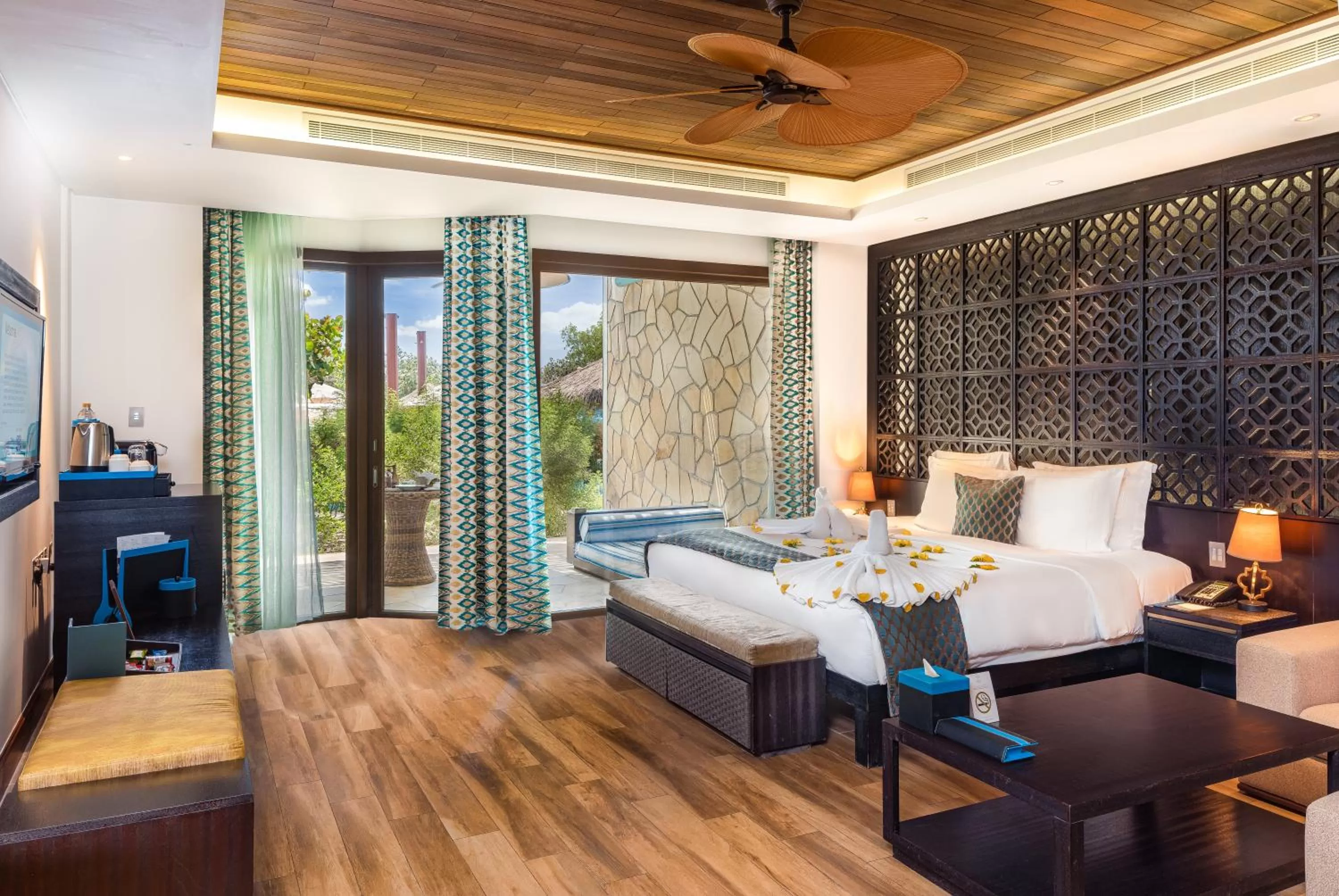 Deluxe Beach Terrace Room with Adventure Park Access in Banana Island Resort Doha by Anantara