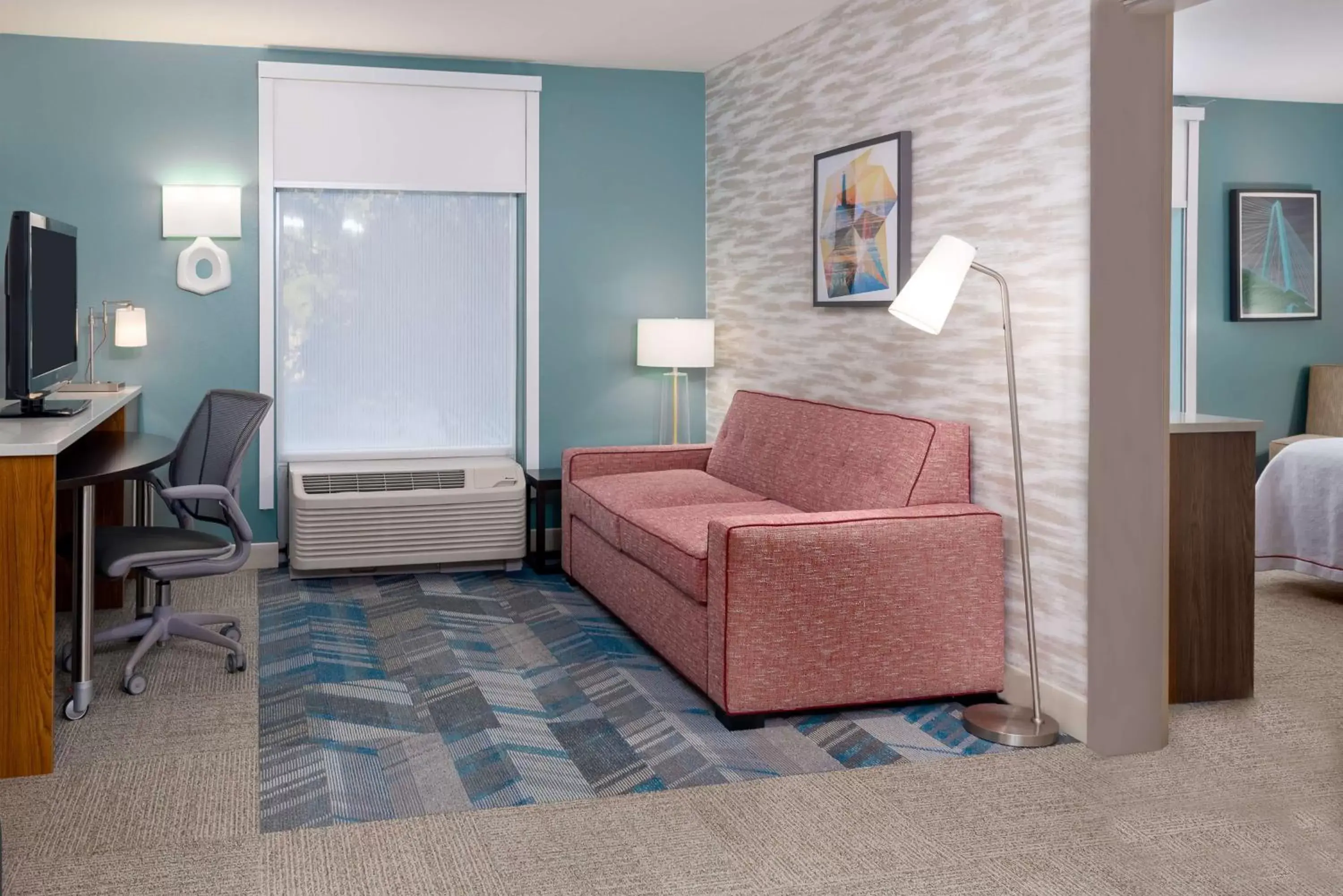 Bedroom, Seating Area in Home2 Suites by Hilton Charleston Airport Convention Center, SC