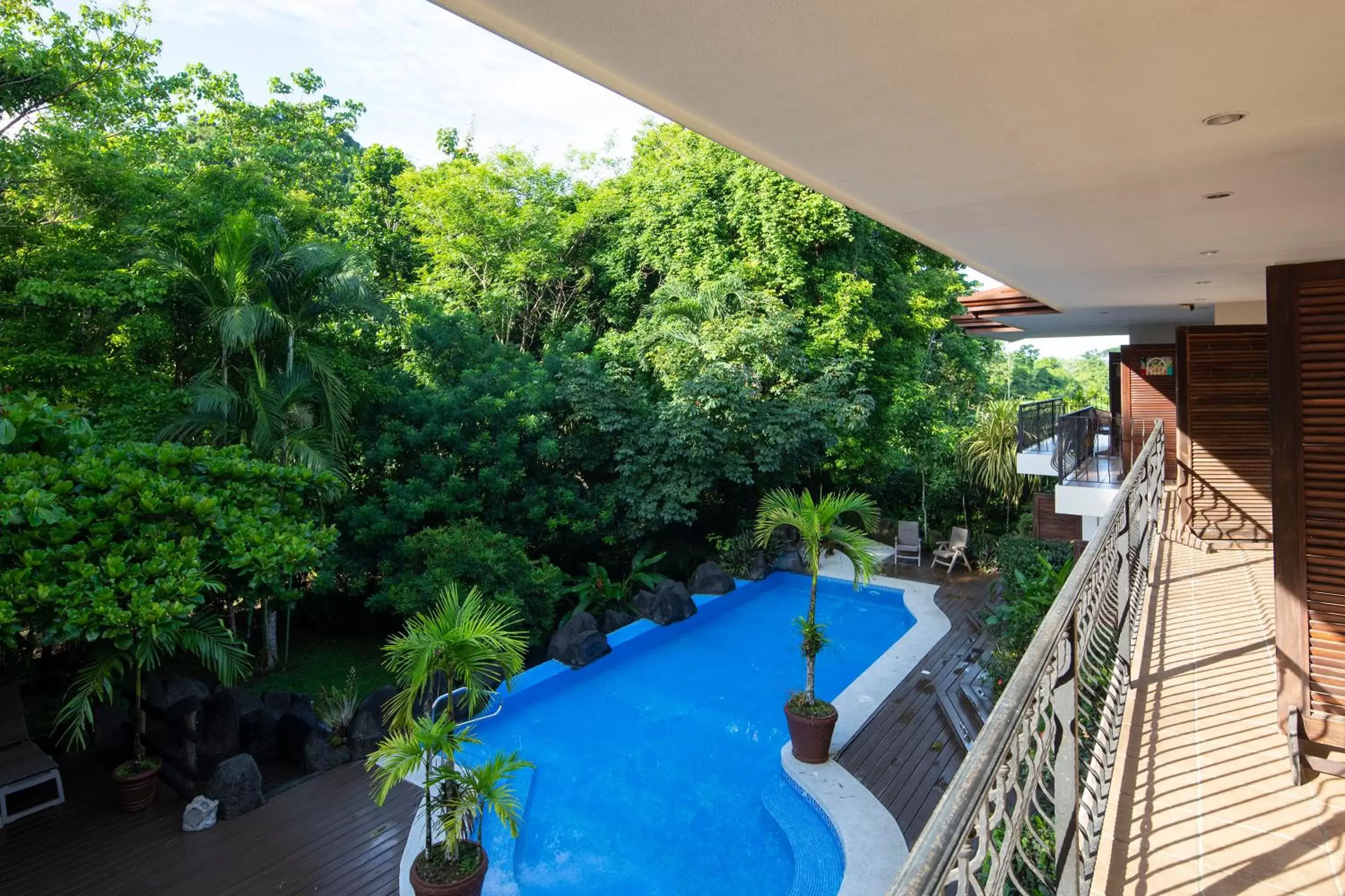 Balcony/Terrace, Pool View in Pumilio Mountain & Ocean Hotel