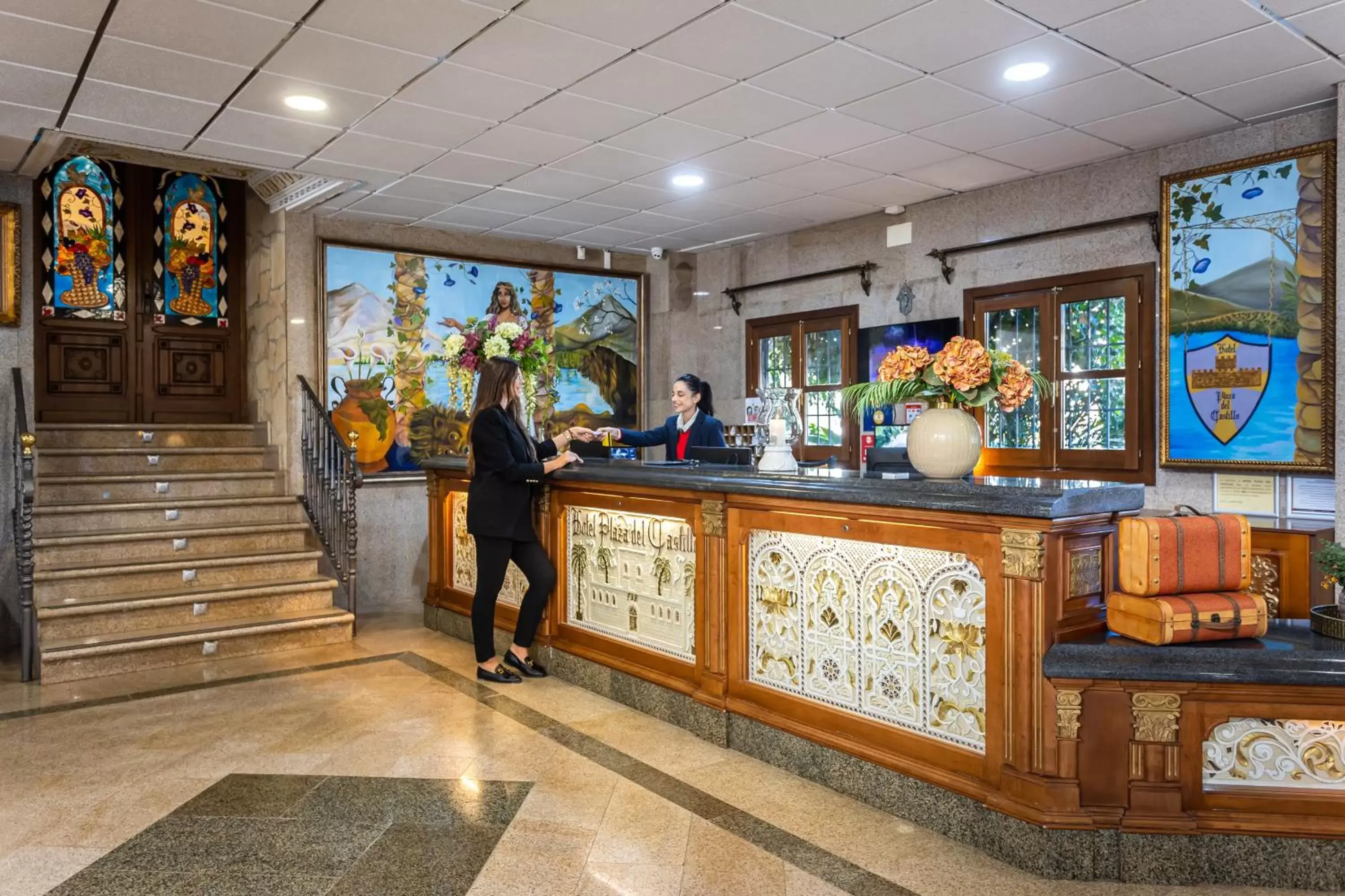 Lobby or reception in Hotel Plaza Del Castillo
