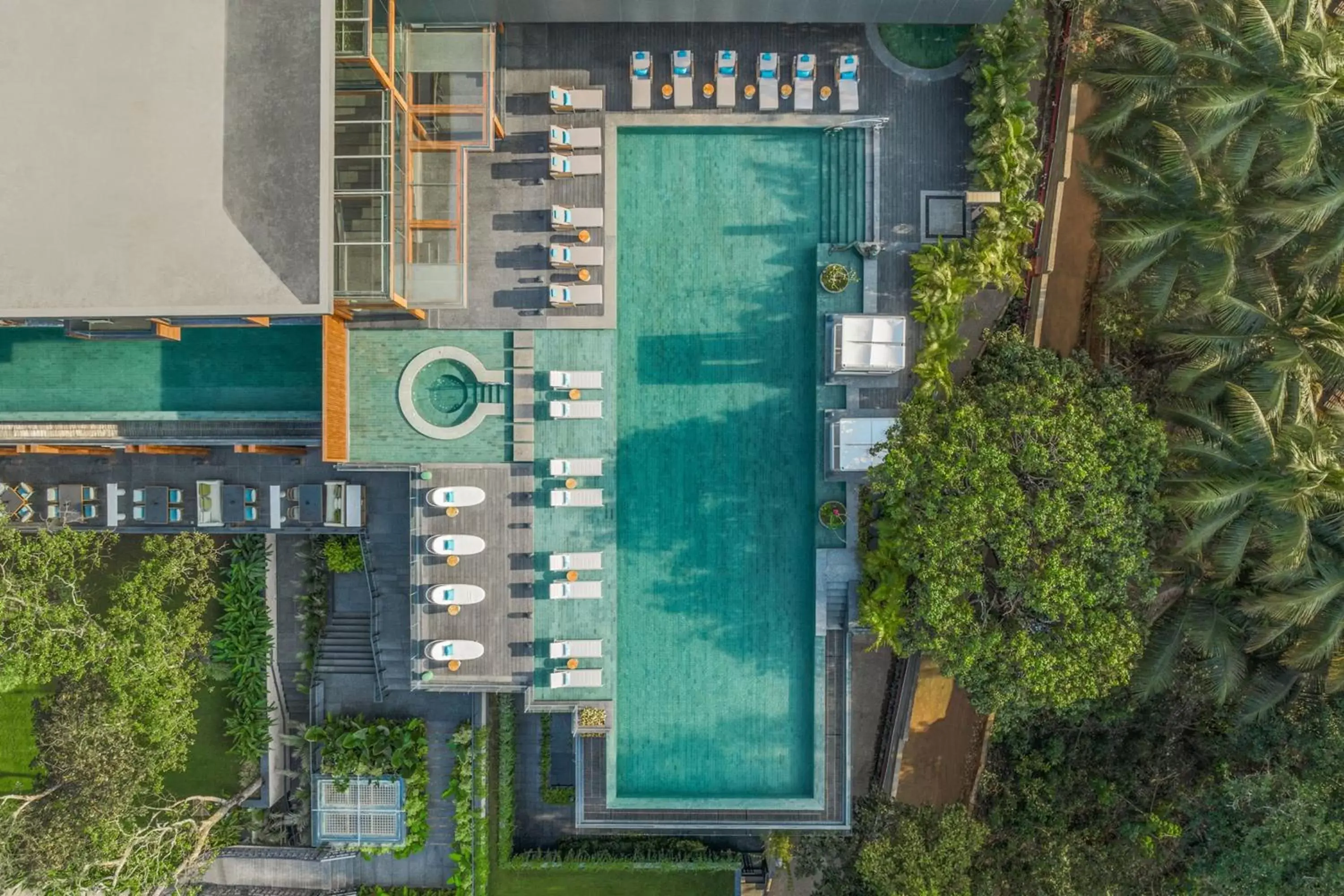 Swimming pool, Floor Plan in JW Marriott Goa