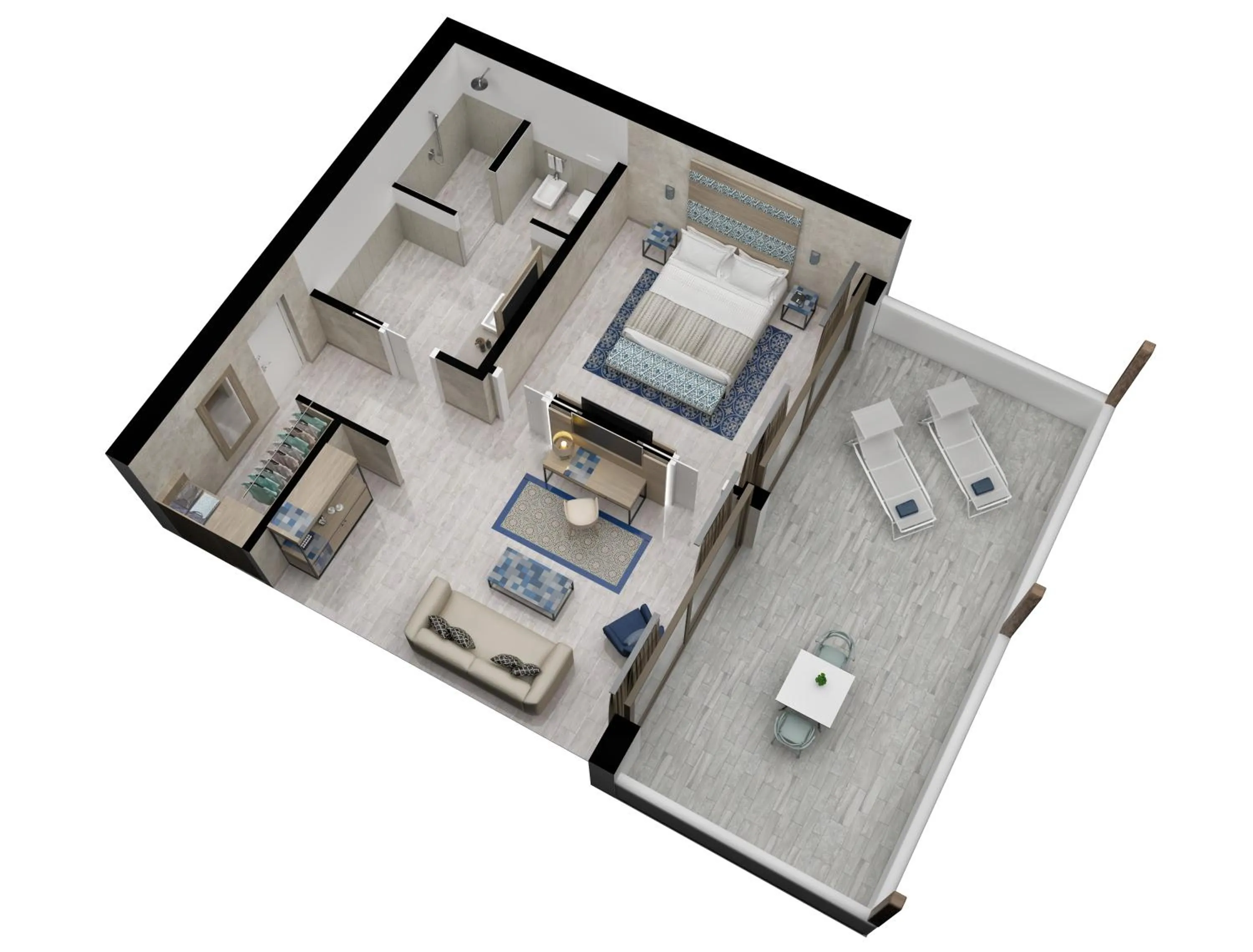 Floor plan in Baglioni Resort Sardinia - The Leading Hotels of the World