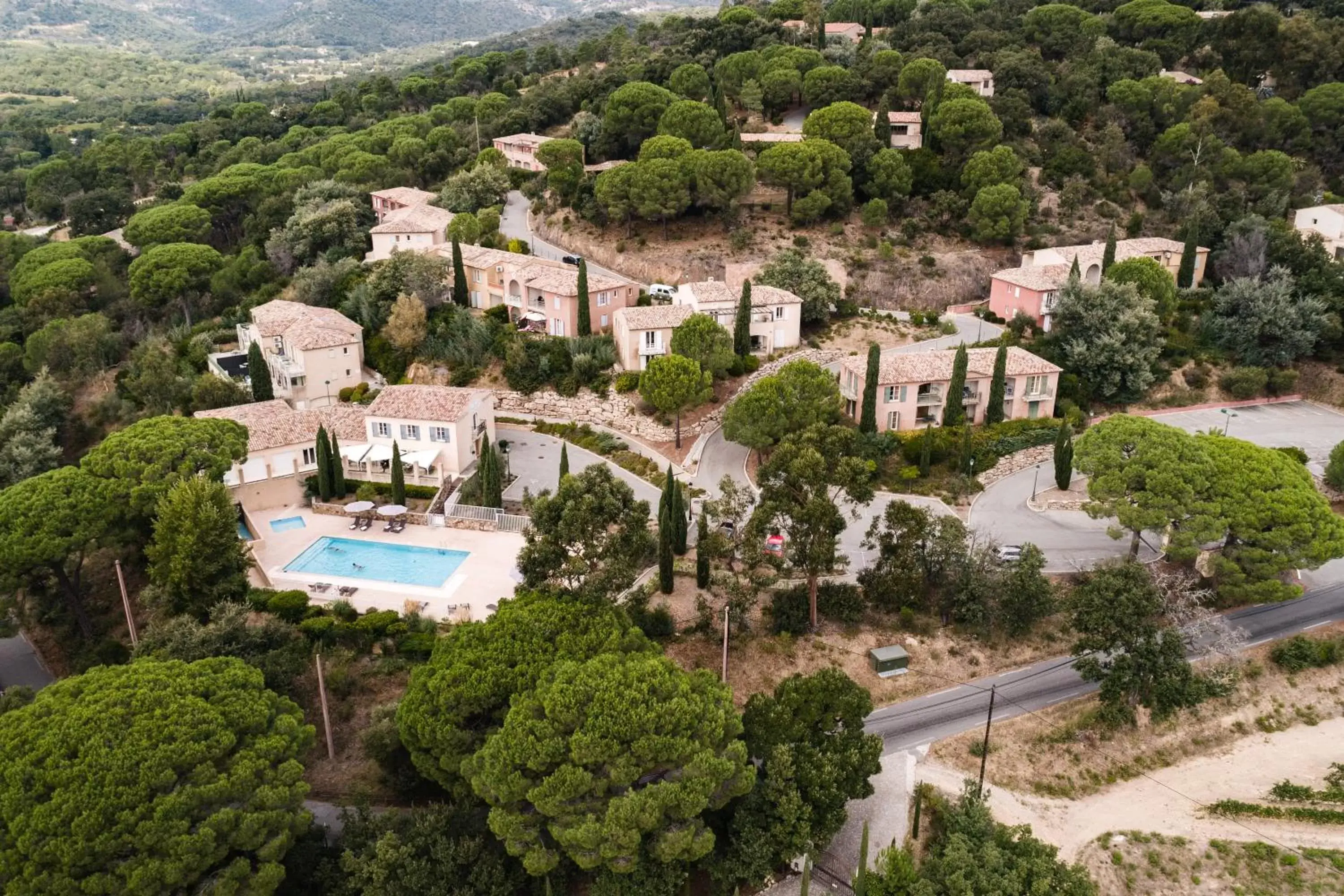 Bird's eye view, Bird's-eye View in Garden & City Les Bastides de Grimaud