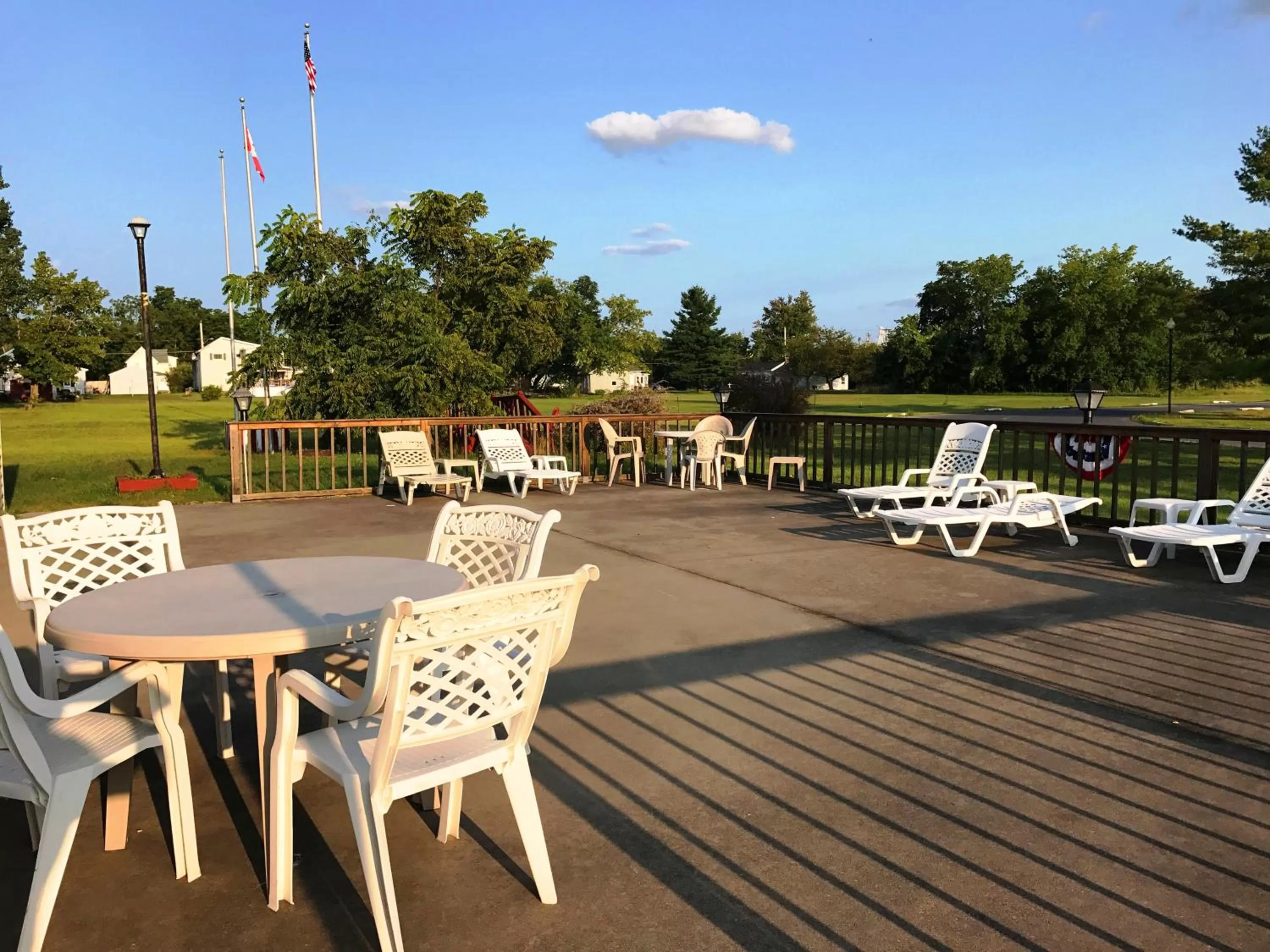 Patio in Adirondack Efficiencies