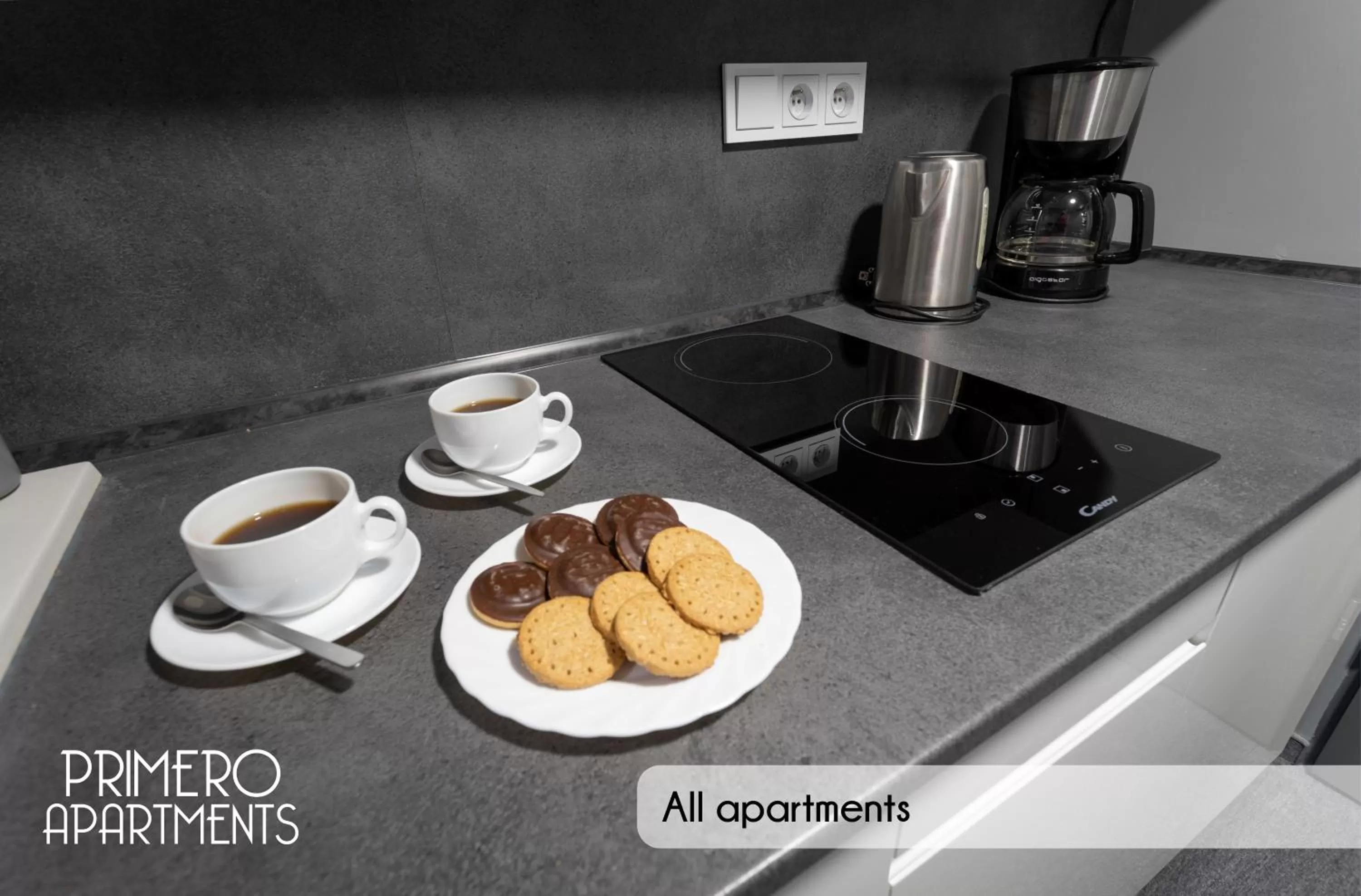 kitchen in PRIMERO Elegant Apartments KRAKÓW Old Town