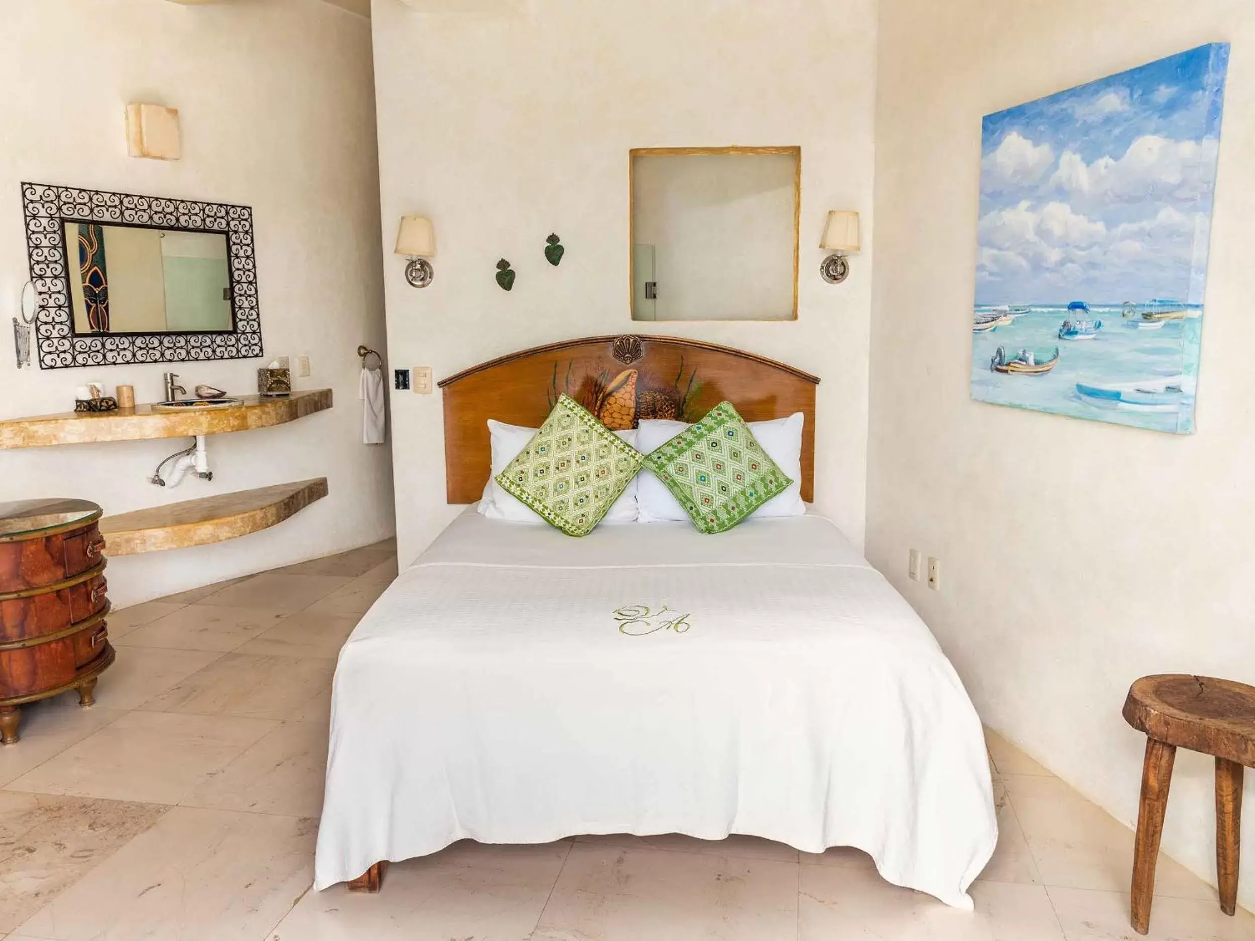 Bed in Villa Amor