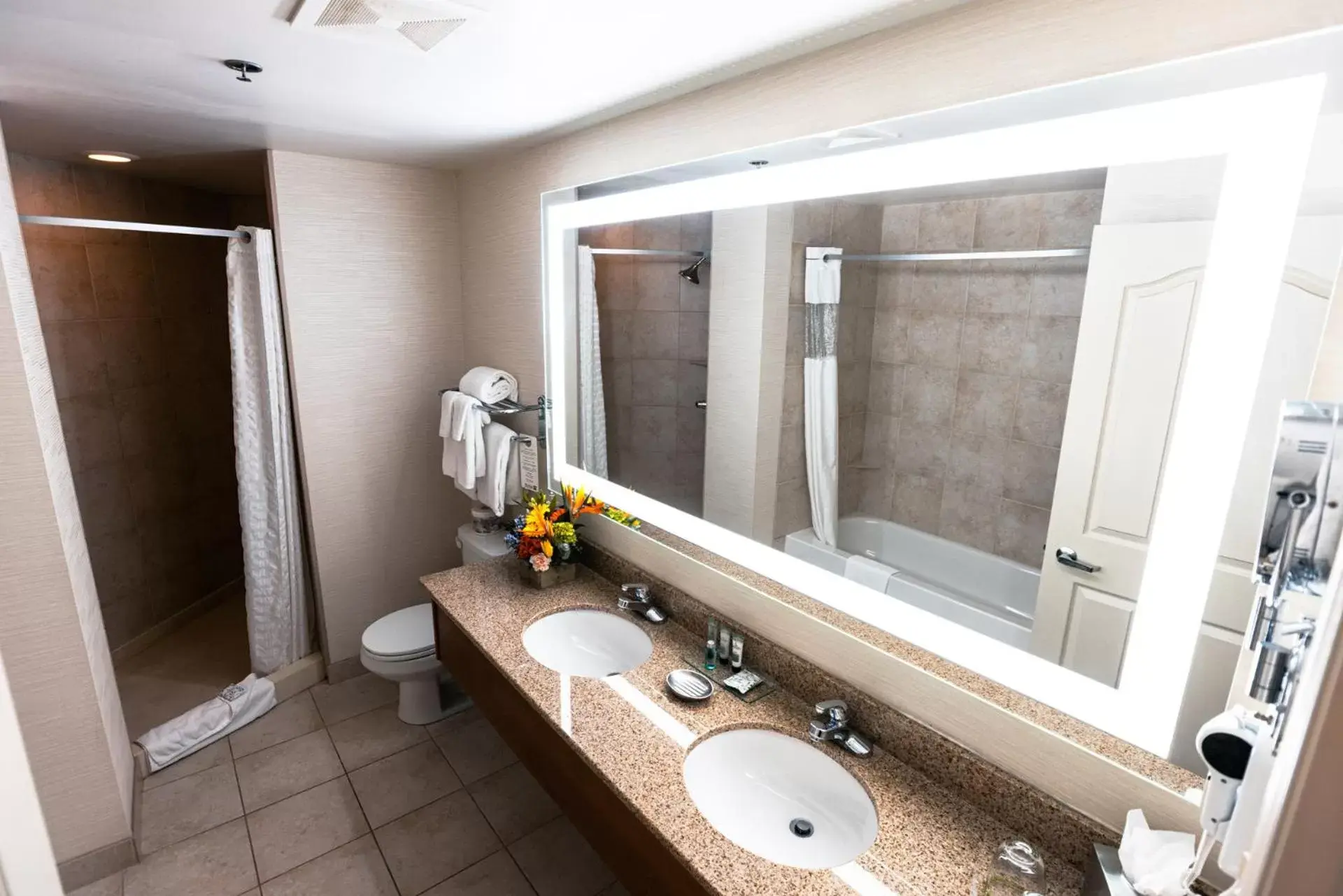Bathroom in Deerfoot Inn and Casino Bathroom in Deerfoot Inn and Casino