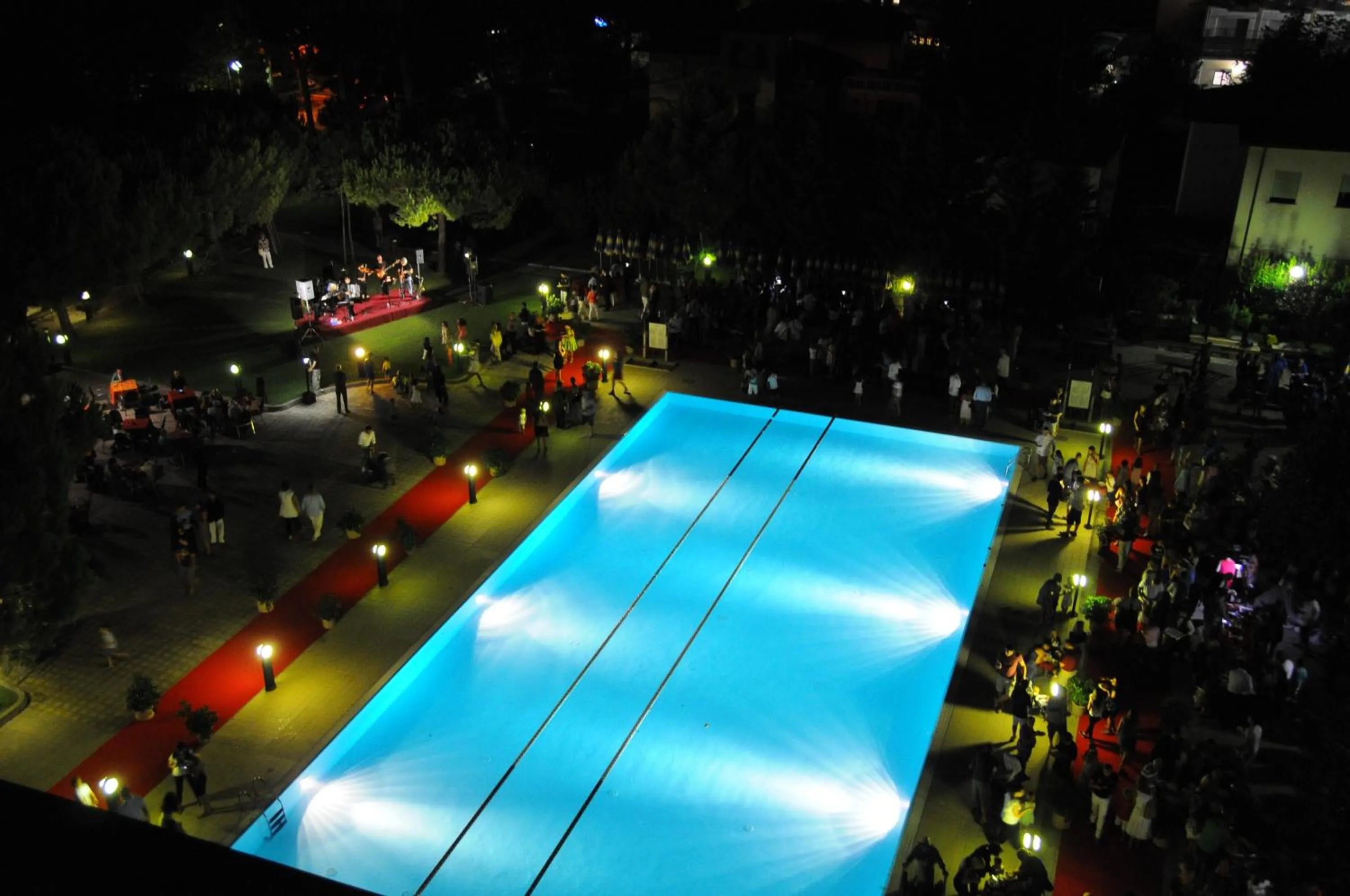 Pool view in Hotel Dante Family Spa Resort
