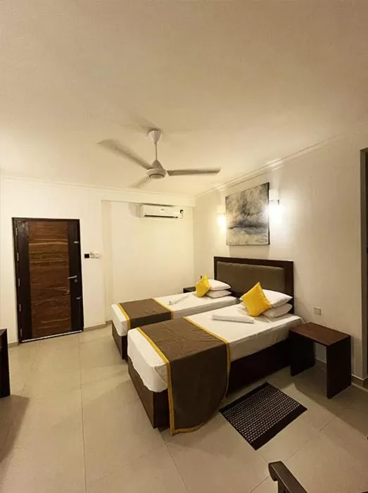 Bed in Dambulla Rock Arch