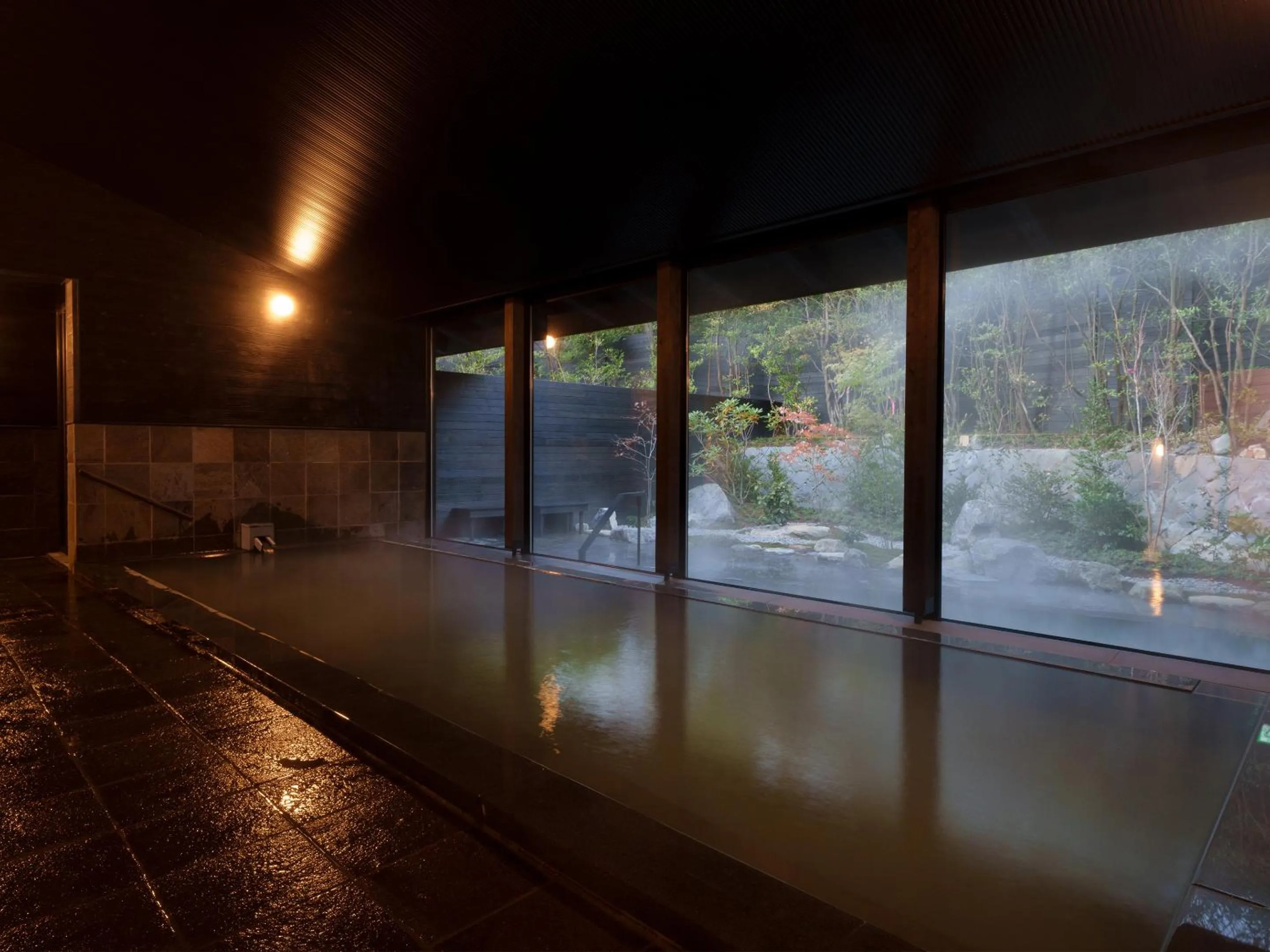 Hot Spring Bath in Unzen Miyazaki Ryokan