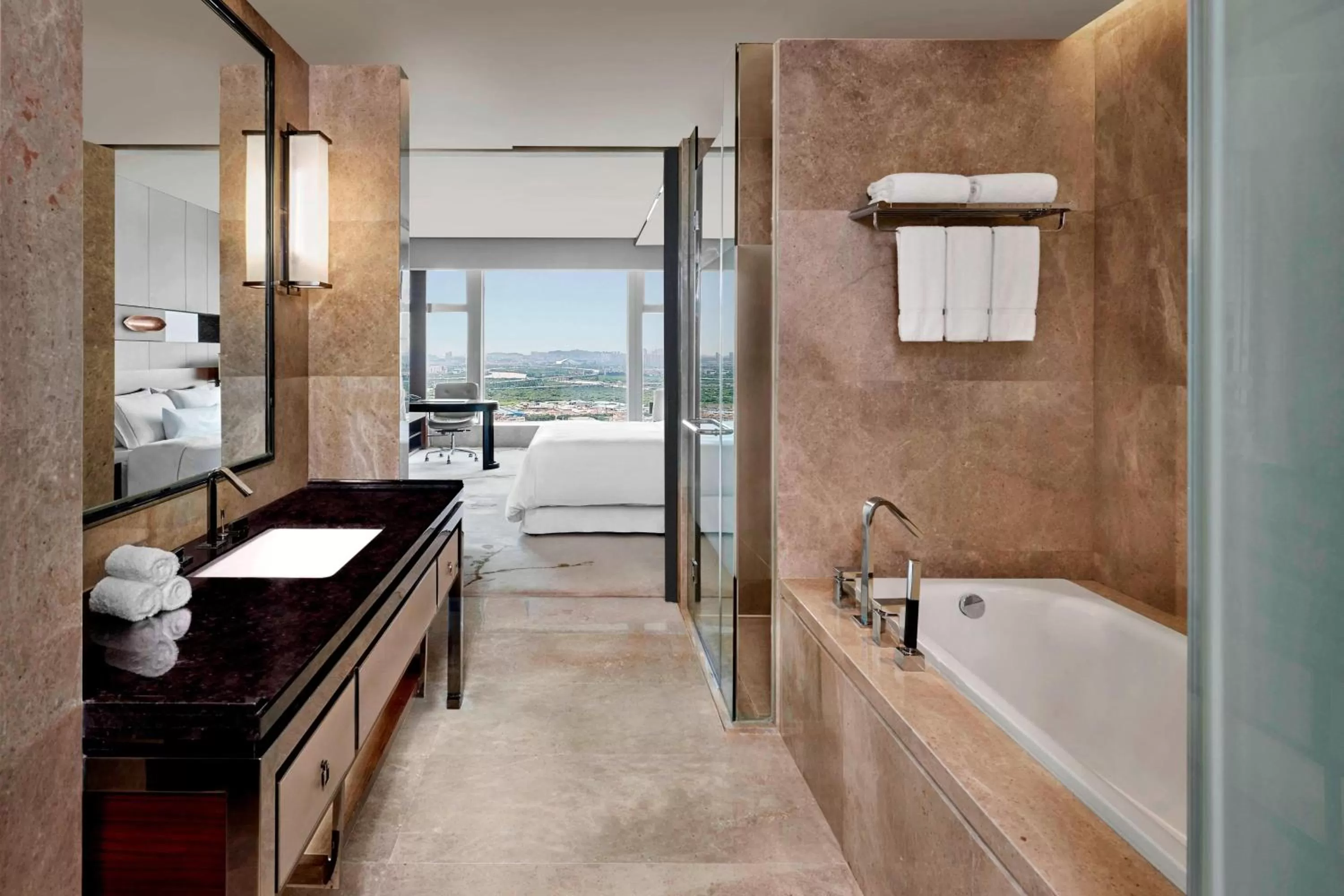 Bathroom, Bed in The Westin Pazhou