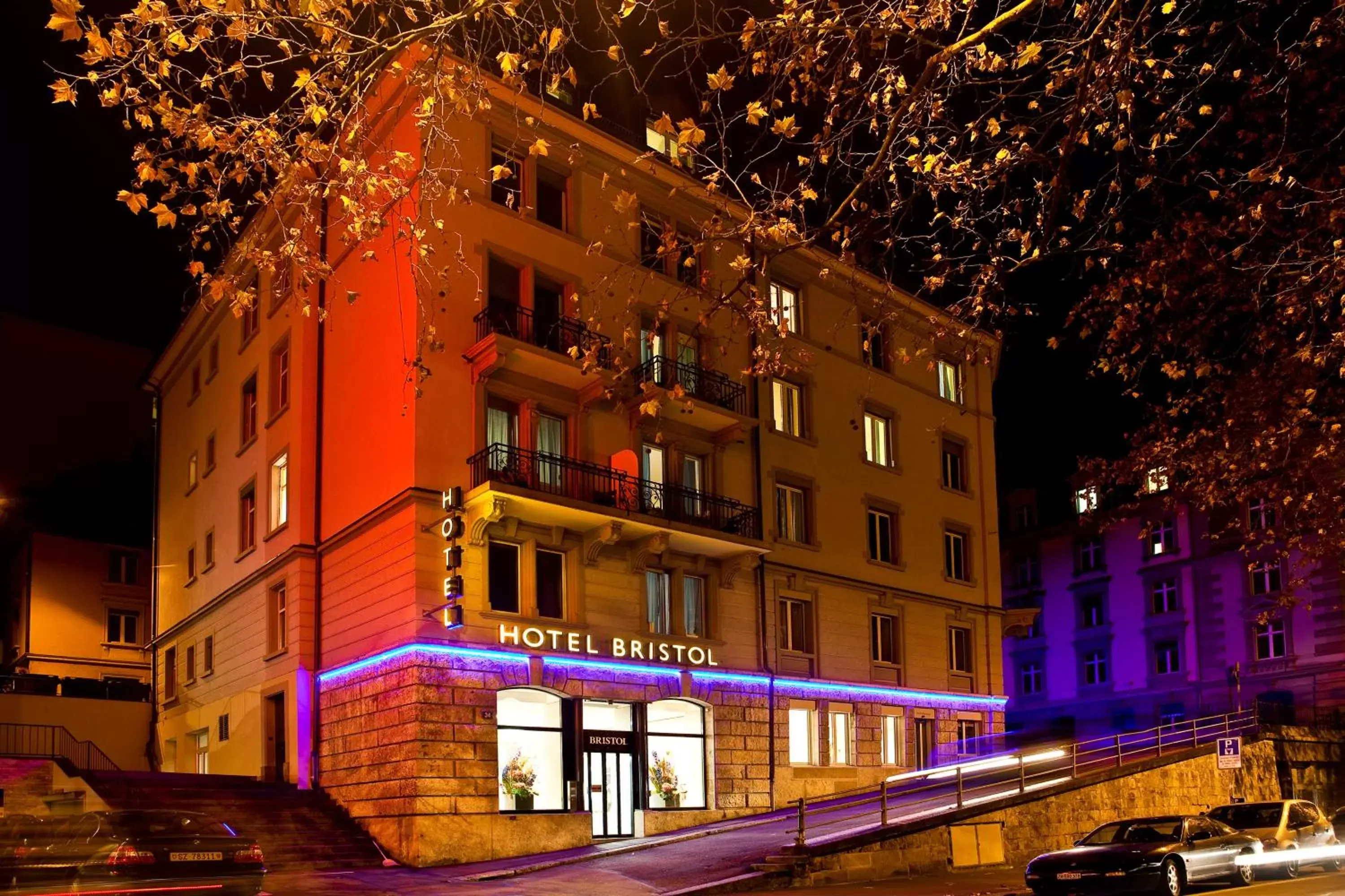 Facade/entrance in Hotel Bristol Zurich