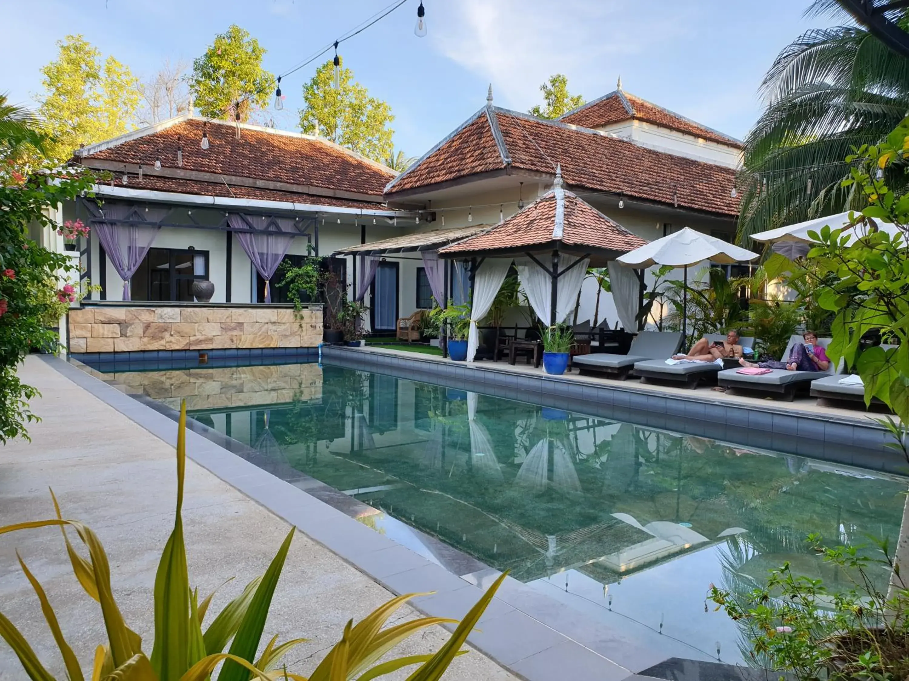 Pool view, Swimming Pool in The Sanctuary Villa Battambang