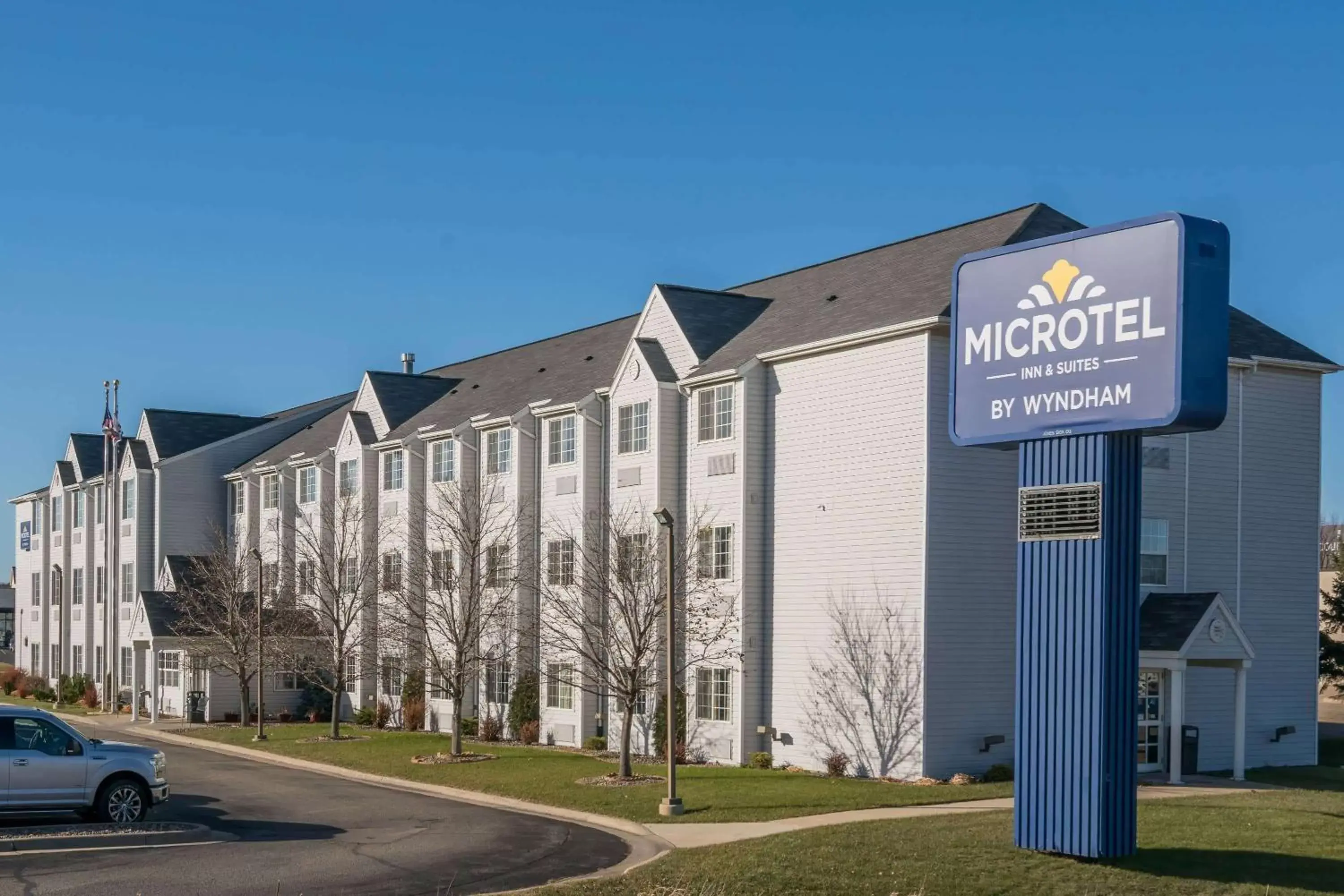 Property building in Microtel Inn & Suites by Wyndham Rochester North Mayo Clinic