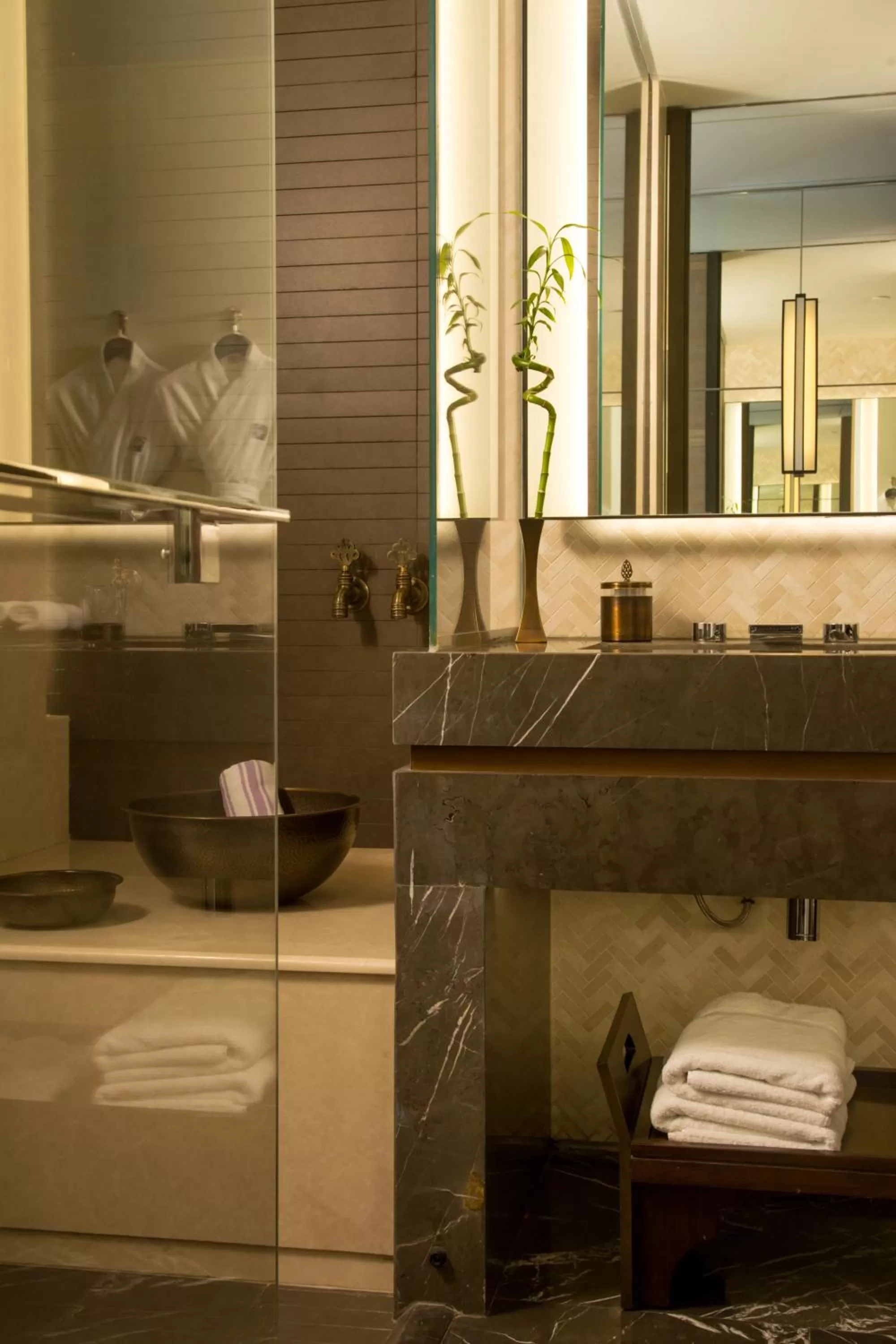 Bathroom in Fairmont Quasar Istanbul Hotel