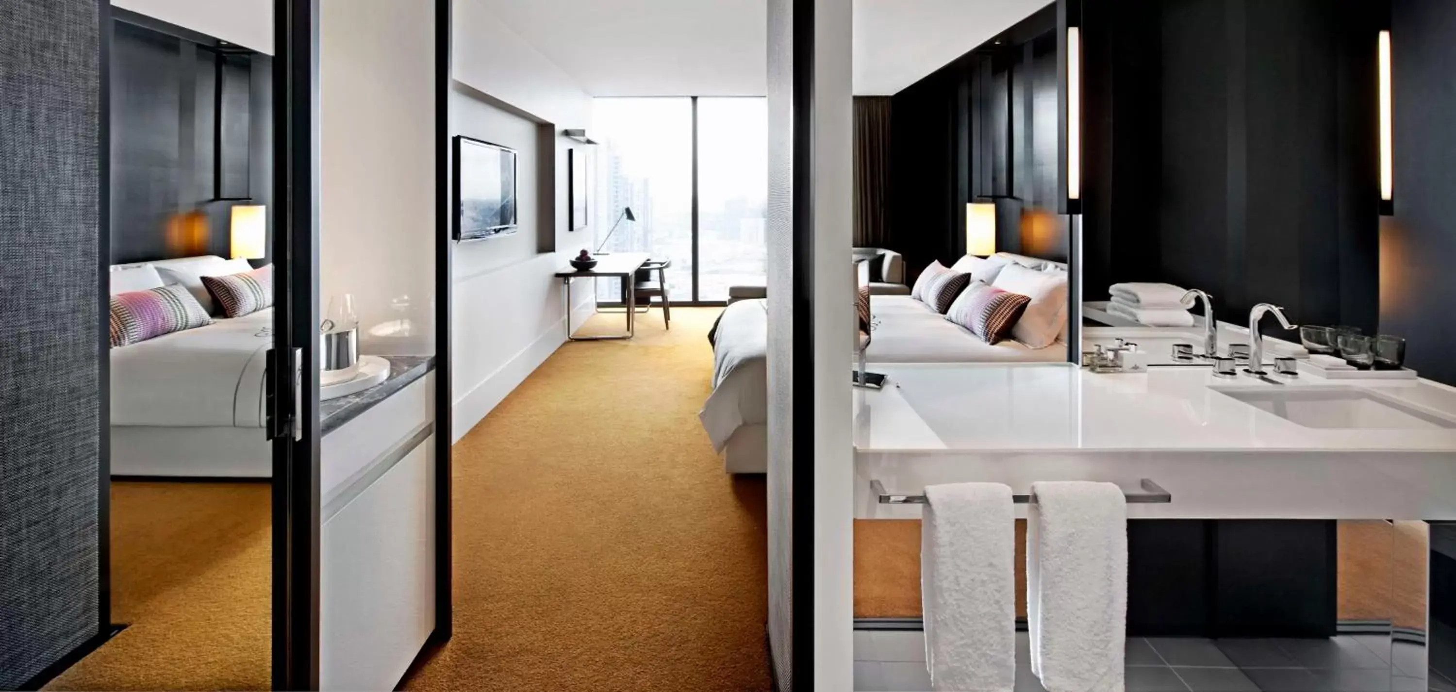 Bedroom in Crown Metropol Melbourne
