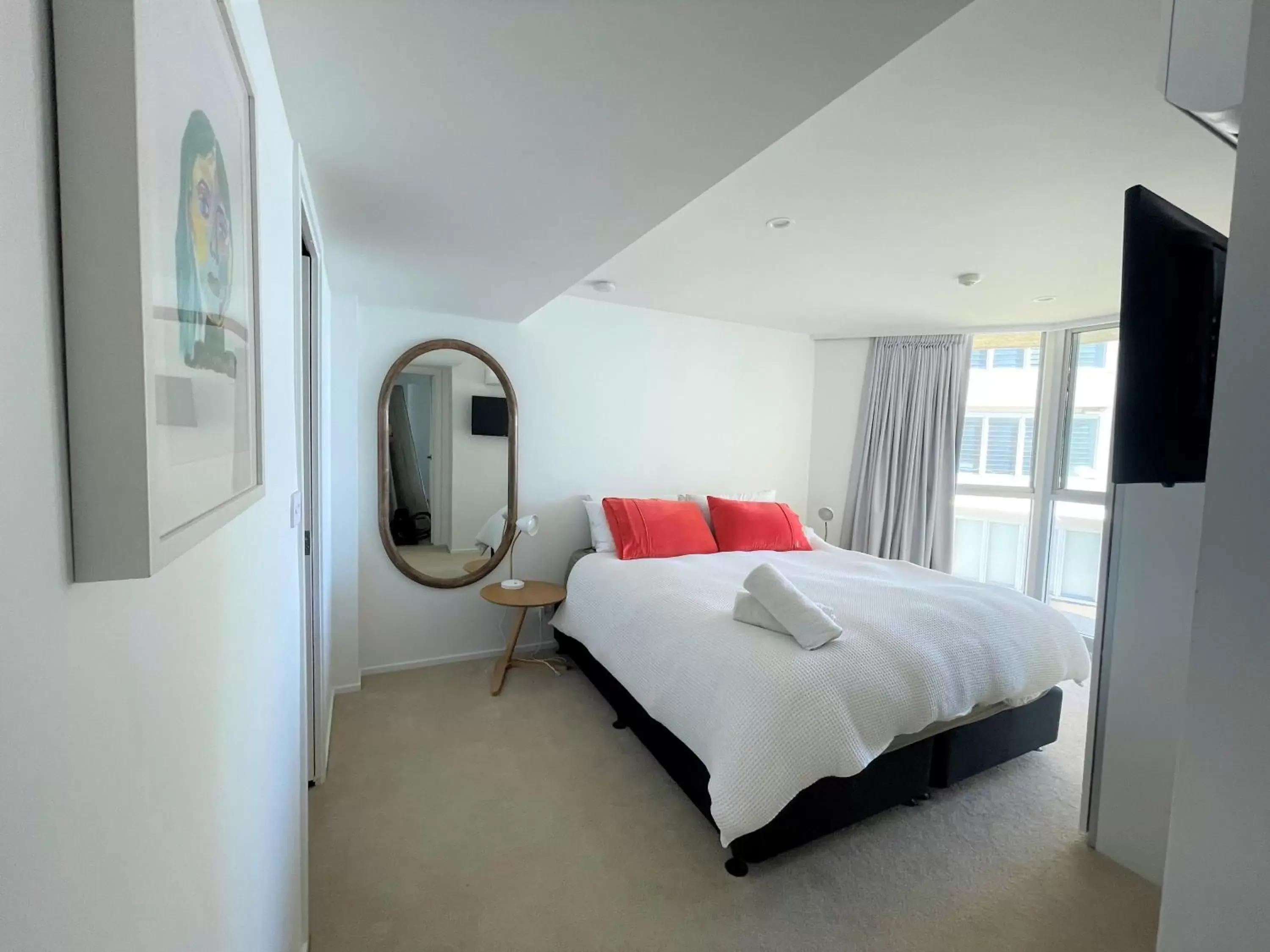 Bed in Foreshore Beachfront Apartments