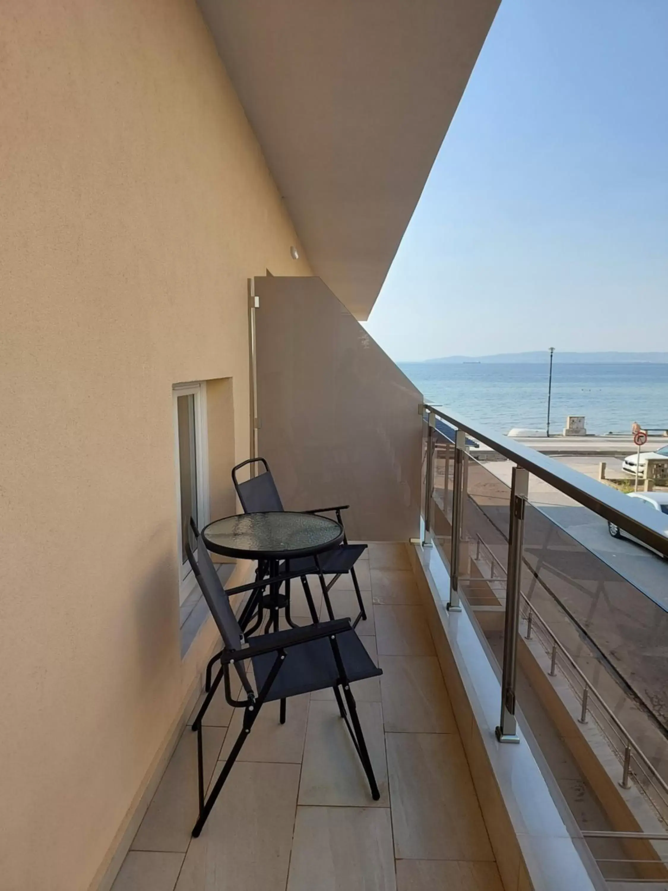 Balcony/Terrace in Navarino Luxe Suites with Sea View