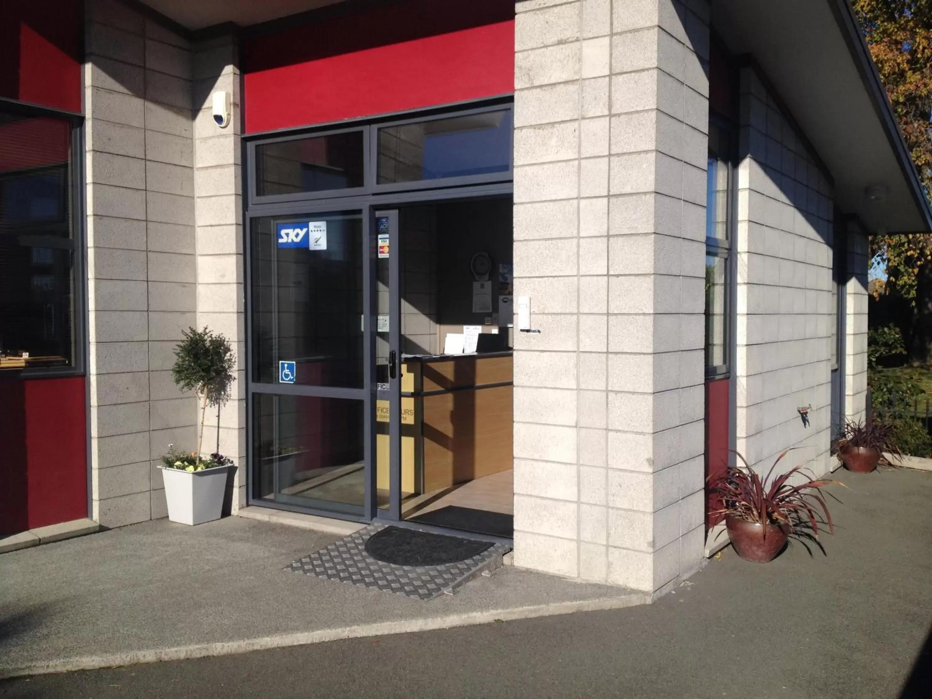 Facade/entrance in Kaiapoi on Williams Motel