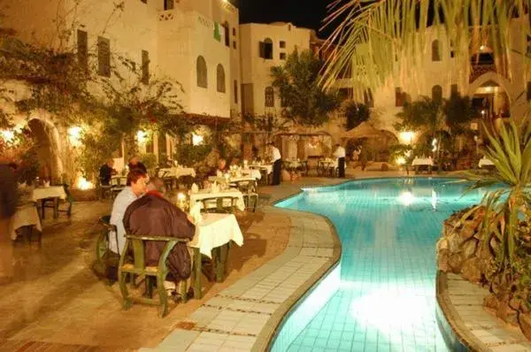 Balcony/Terrace, Swimming Pool in Amar Sina Boutique Egyptian Village