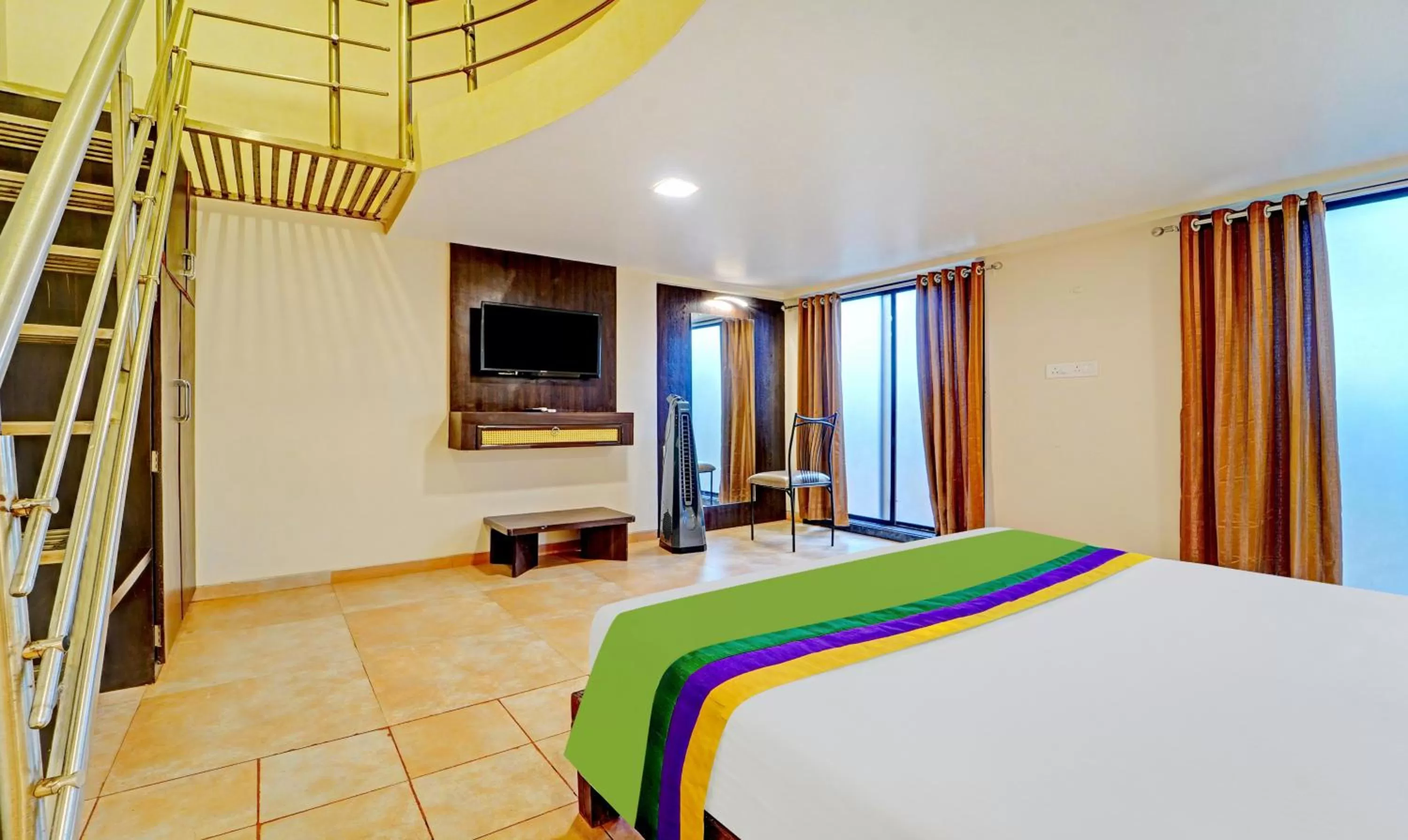 Bedroom, Bed in Treebo Vhyomaan Resort