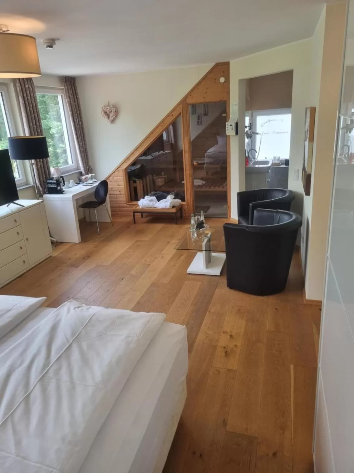 Coffee/tea facilities, Bed in Die LÜ - Lüttelforster Mühle