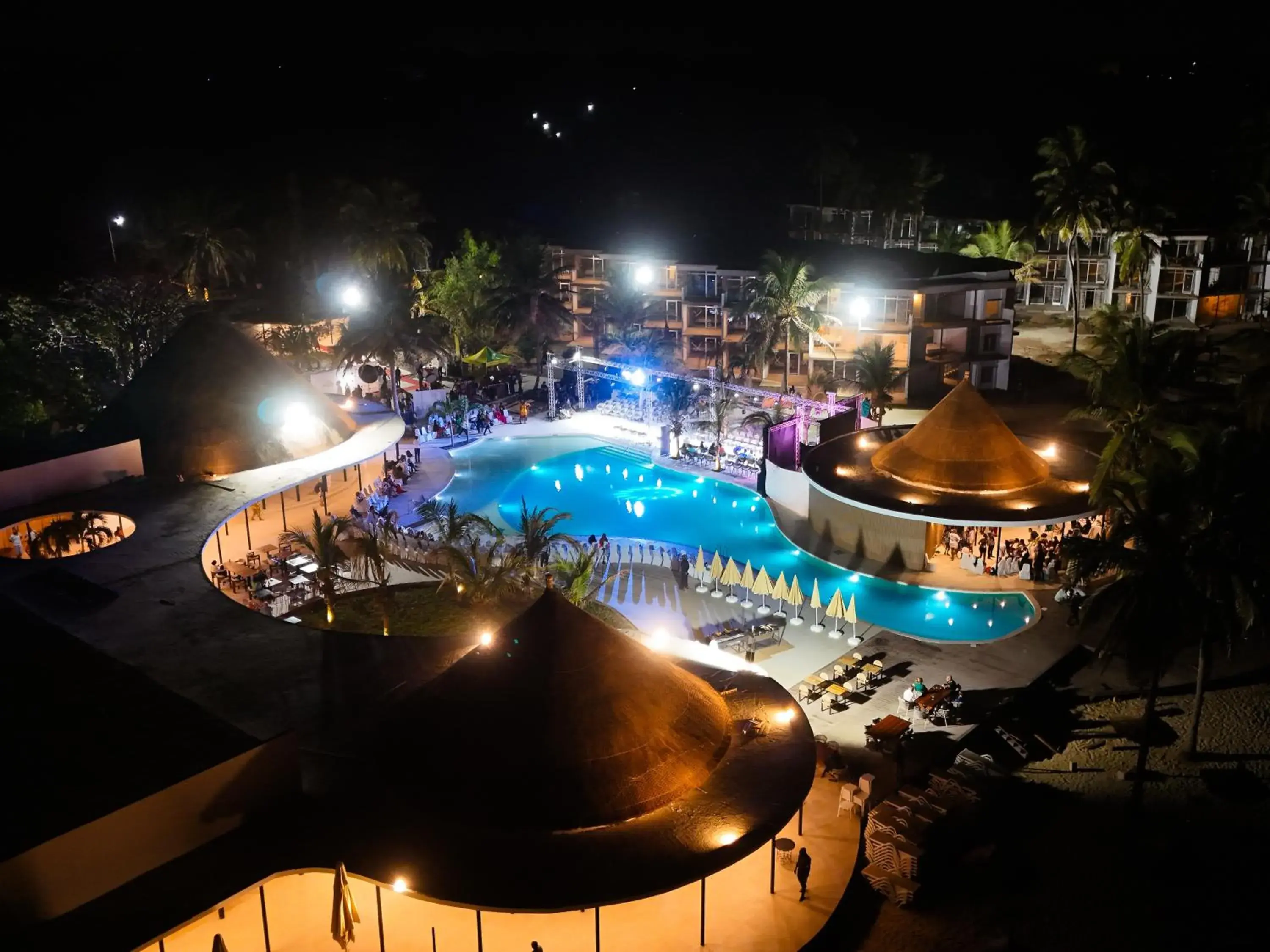 Night, Pool View in KOMBO BEACH HOTEL