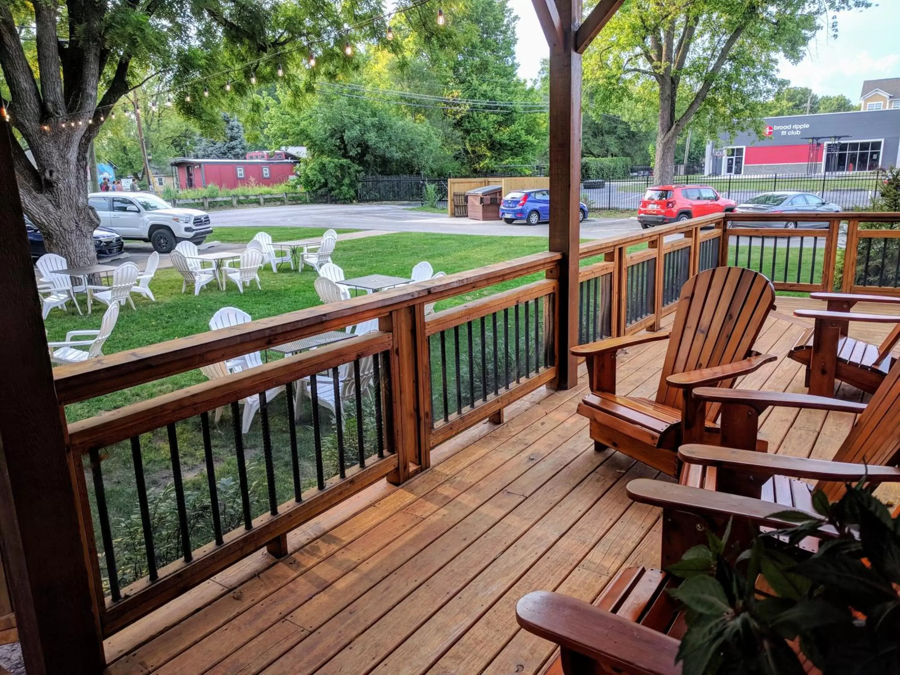 Balcony/Terrace, Pool View in Hotel Broad Ripple