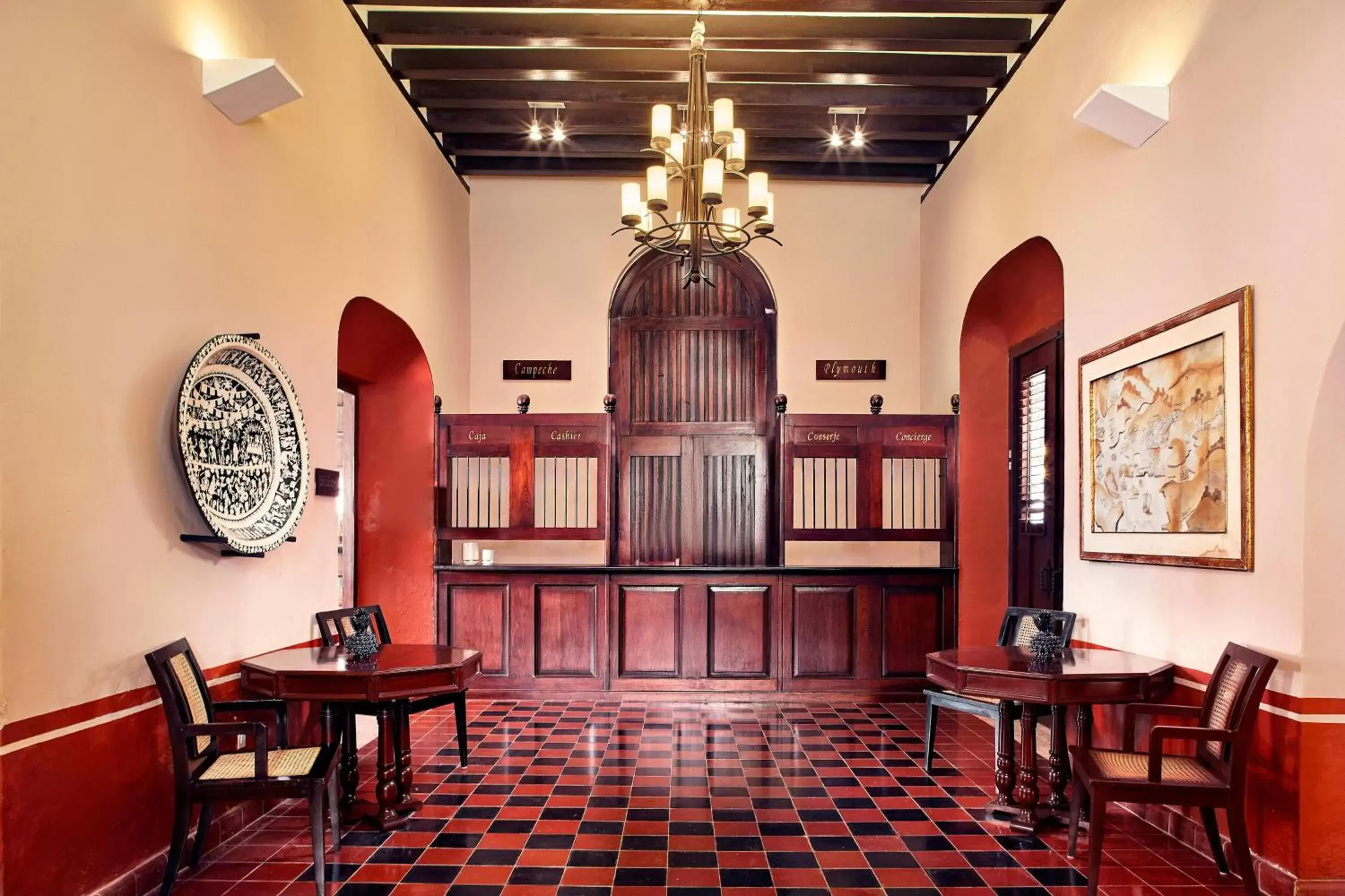 Lobby or reception, Restaurant/Places to Eat in Hacienda Campeche