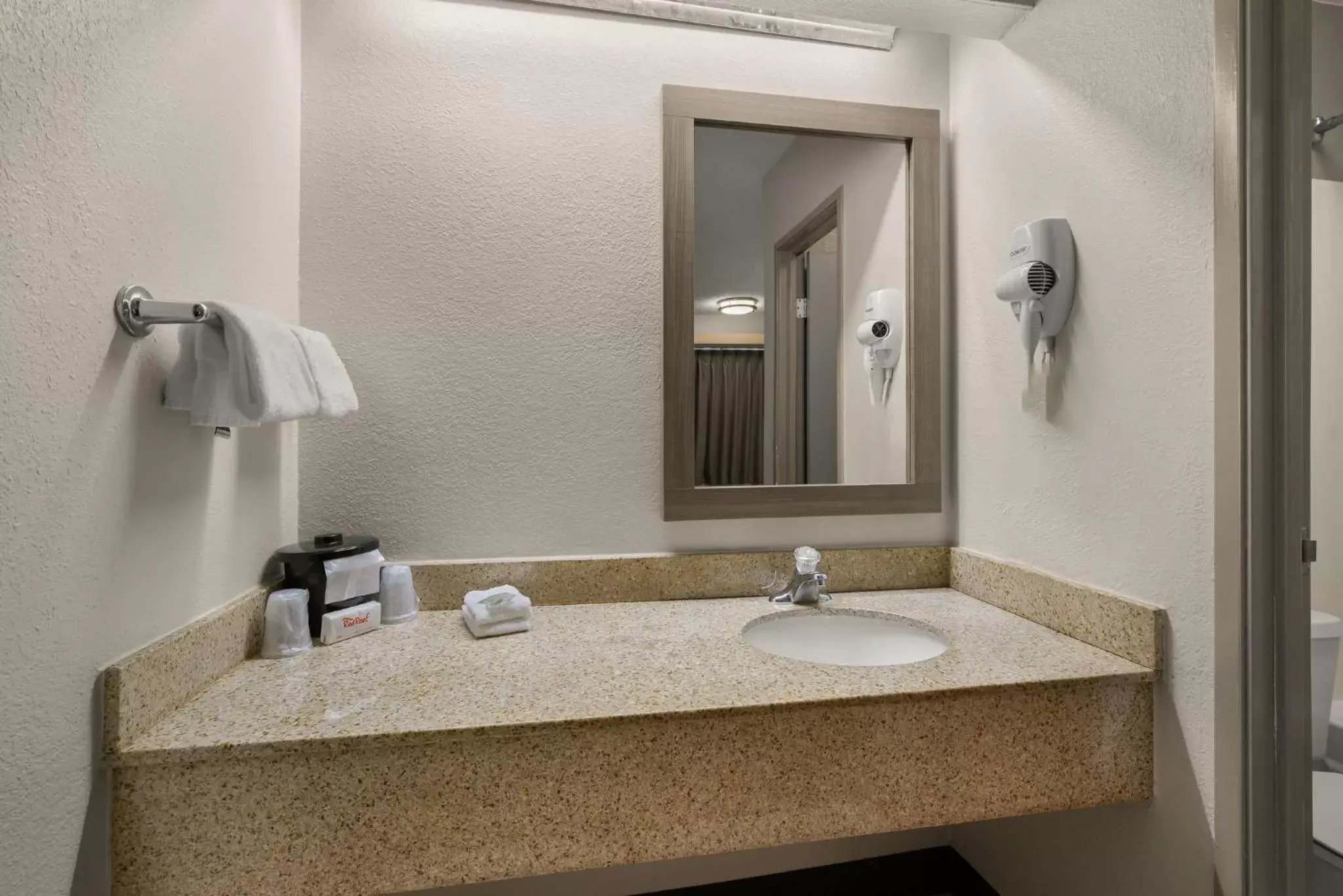 Bathroom in Red Roof Inn Detroit - Royal Oak/Madison Heights