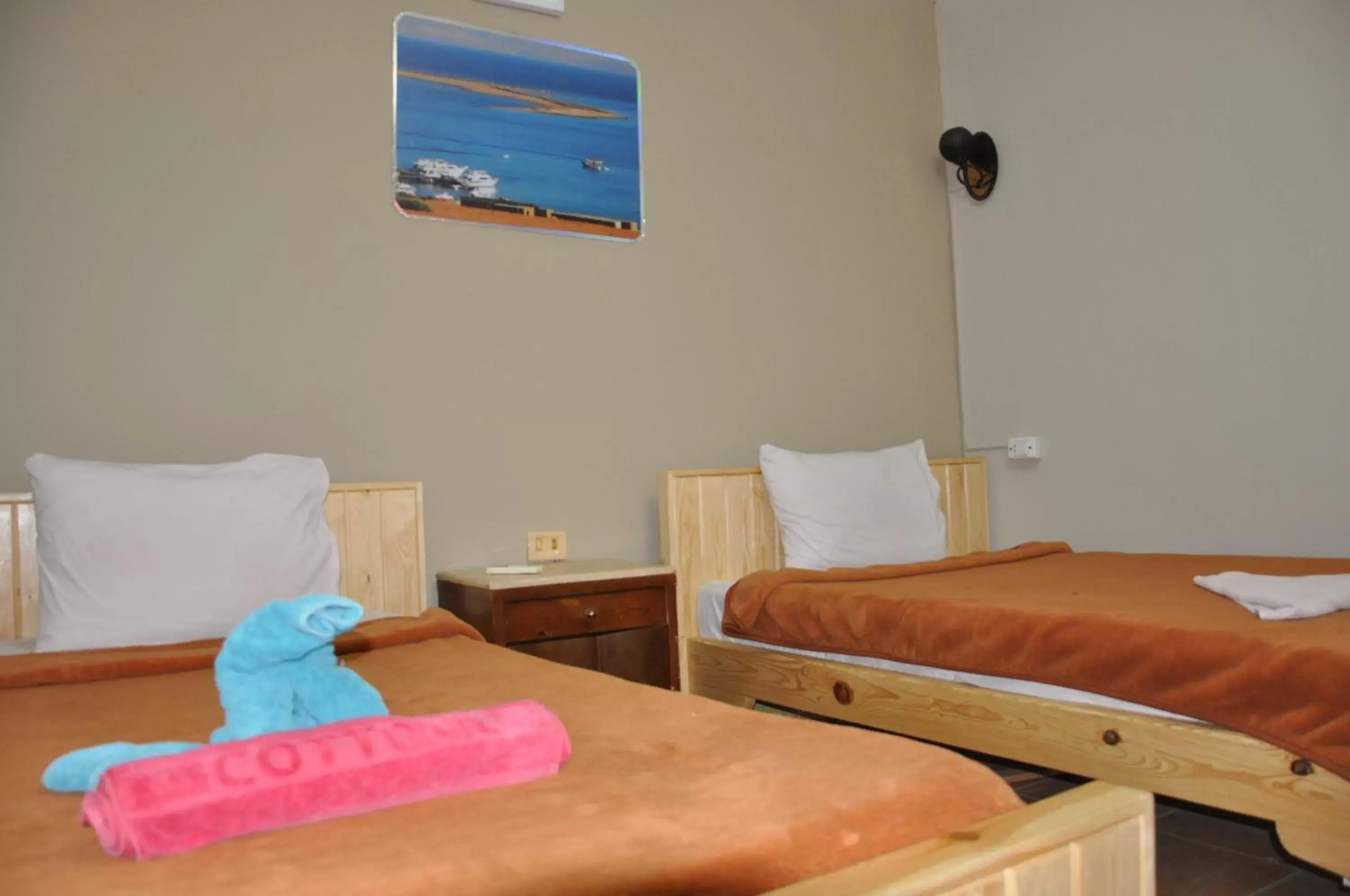 Bed in Dahab Plaza Hotel