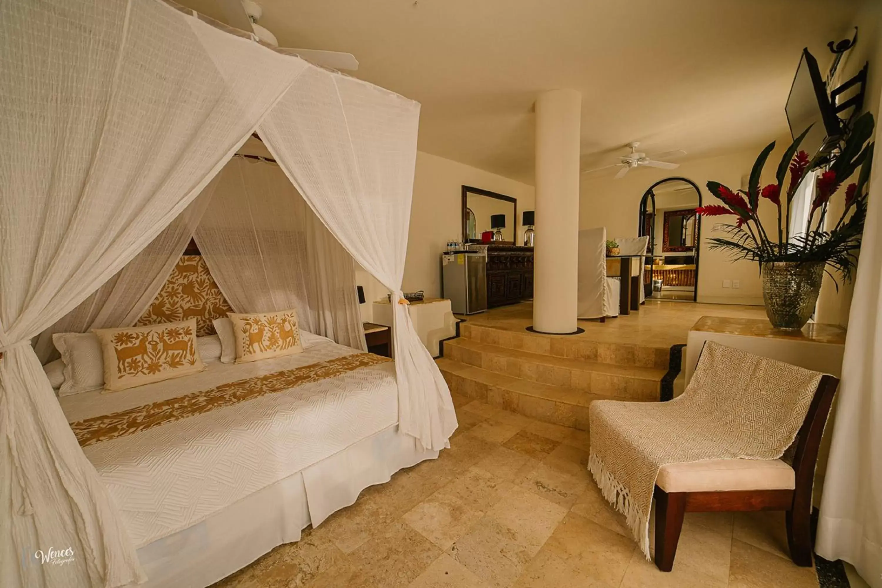 Bed in Tentaciones Hotel & Lounge Pool - Adults Only