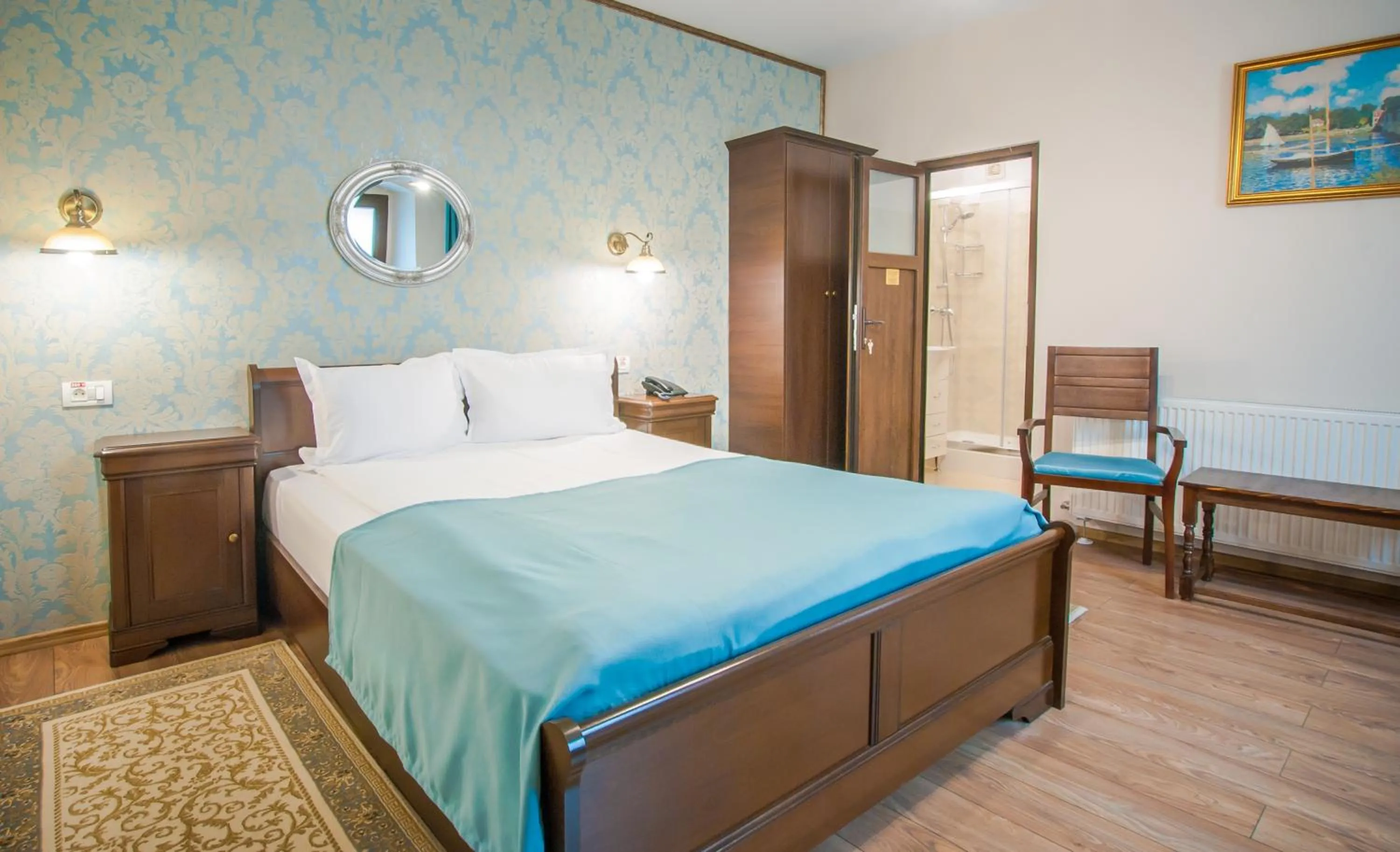 Bedroom, Bed in Safrano Palace