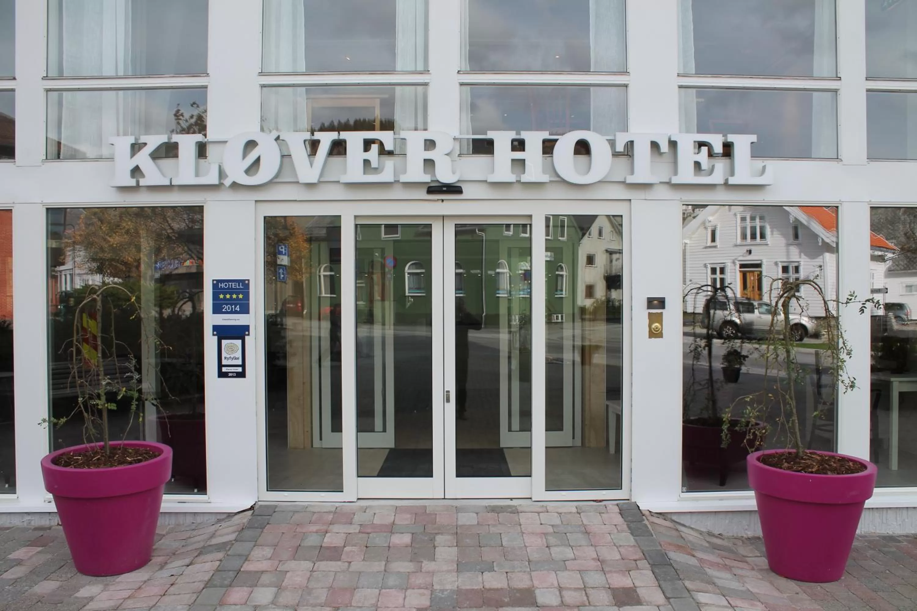 Facade/entrance in Kløver Hotel