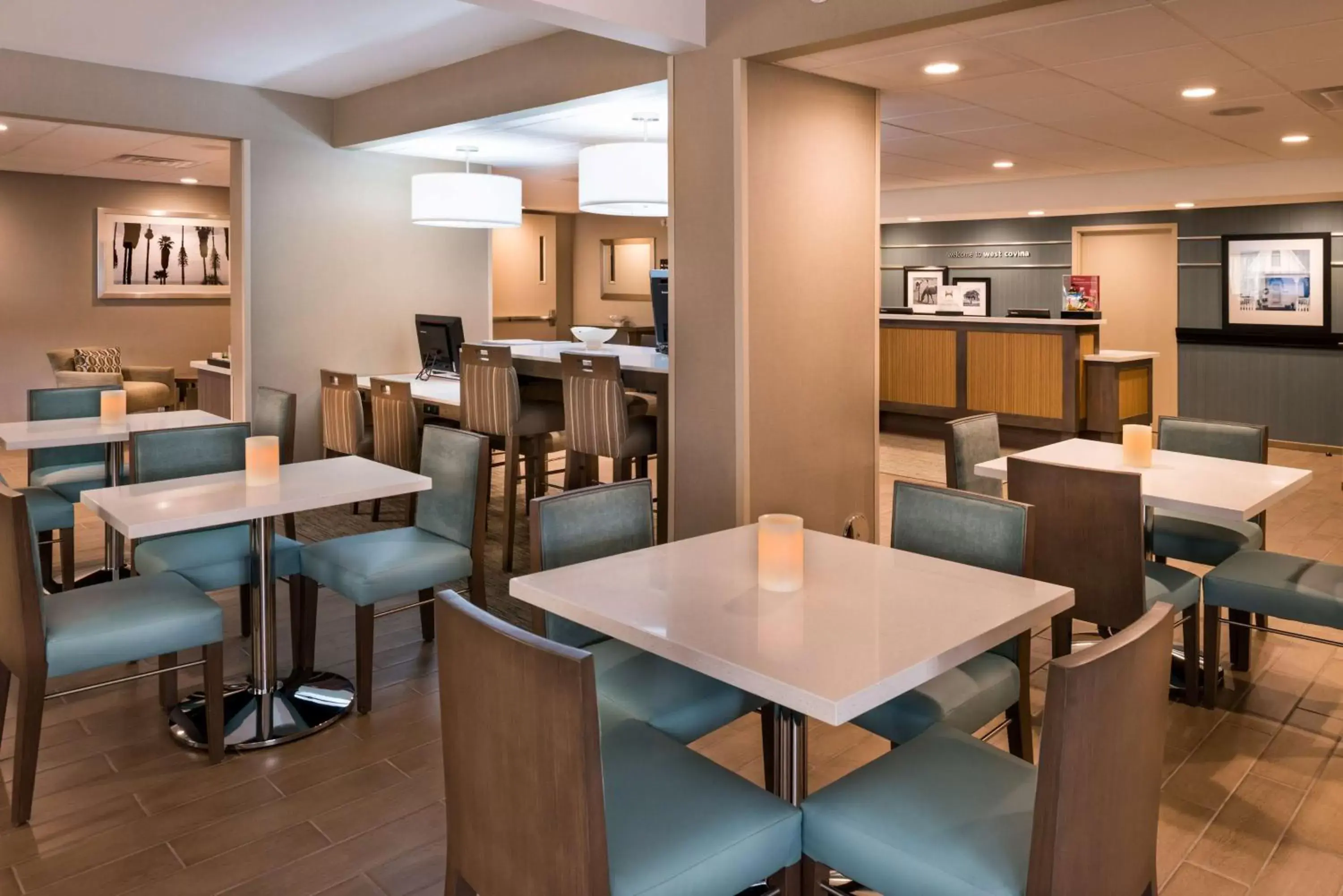 Lobby or reception, Restaurant/Places to Eat in Hampton Inn Los Angeles-West Covina