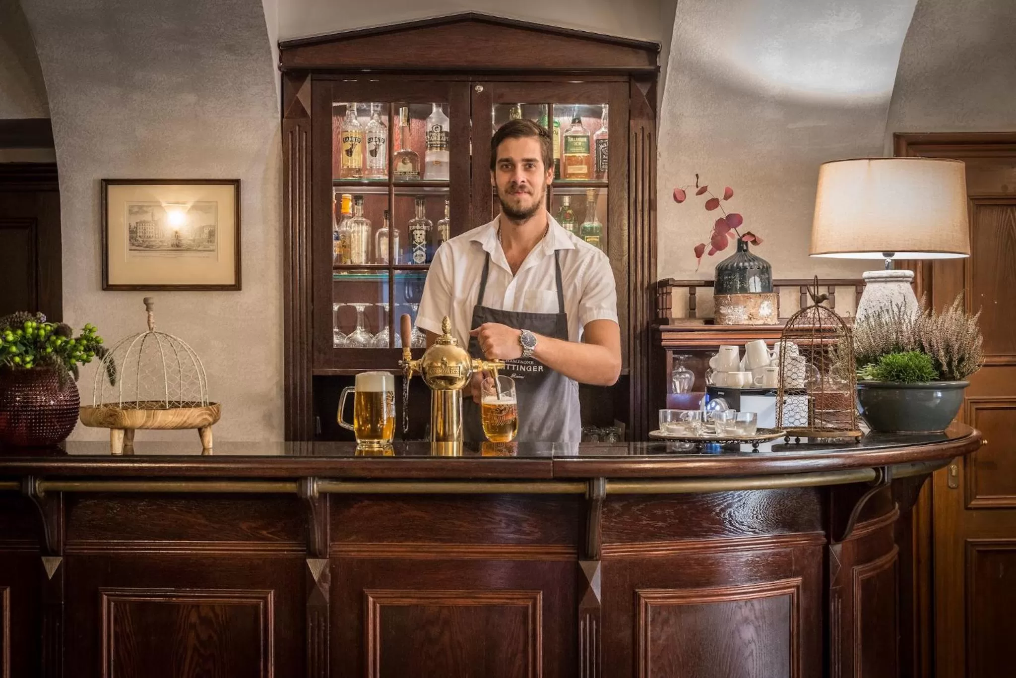 Staff in Monastery Garden Prague