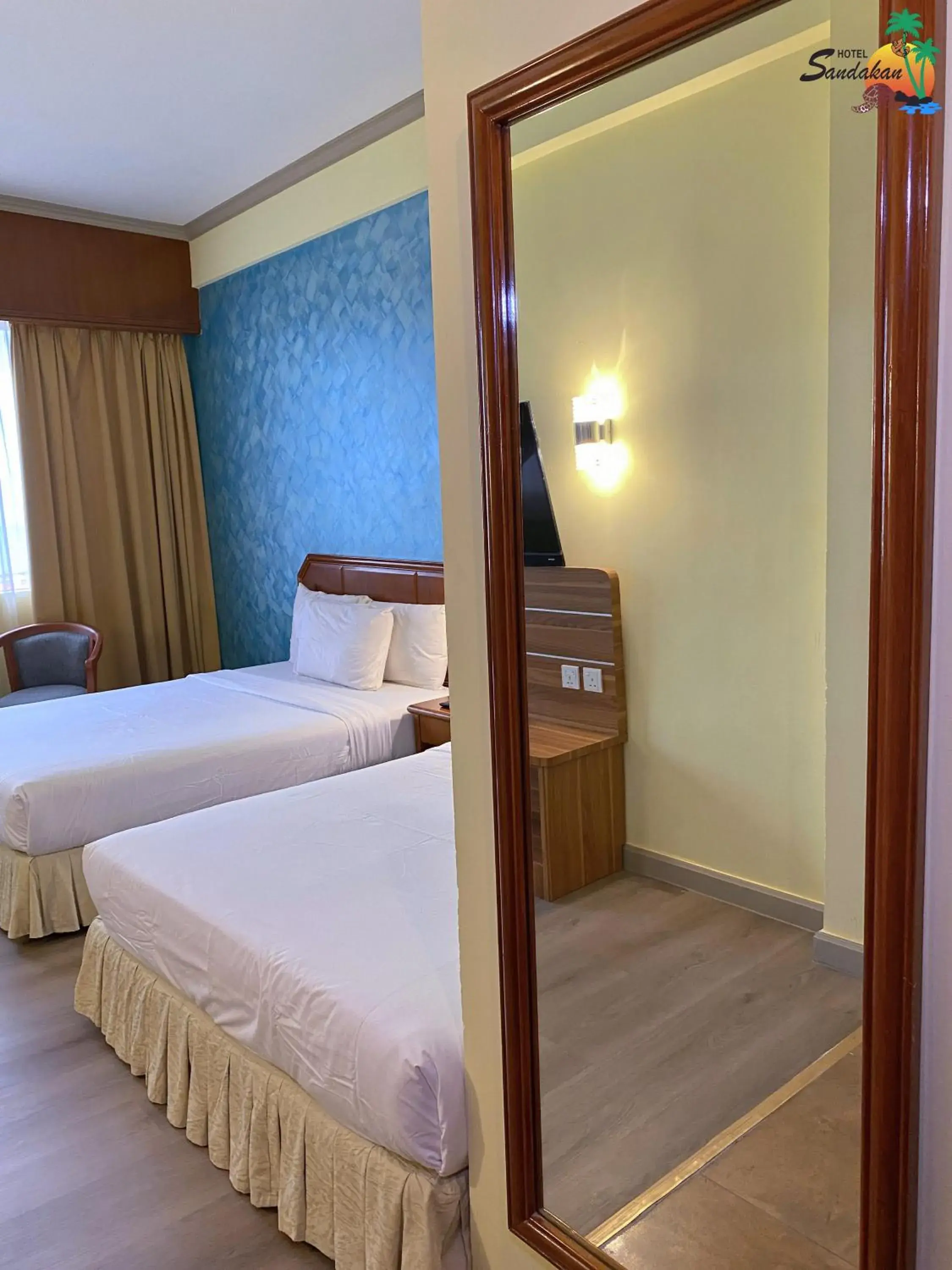 Bed in Hotel Sandakan