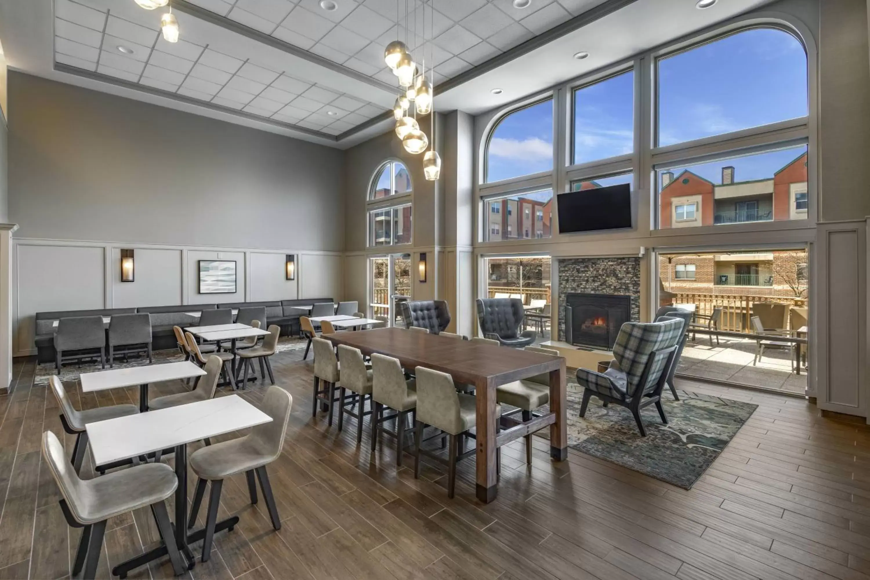 Lobby or reception, Restaurant/Places to Eat in Residence Inn Indianapolis Downtown on the Canal