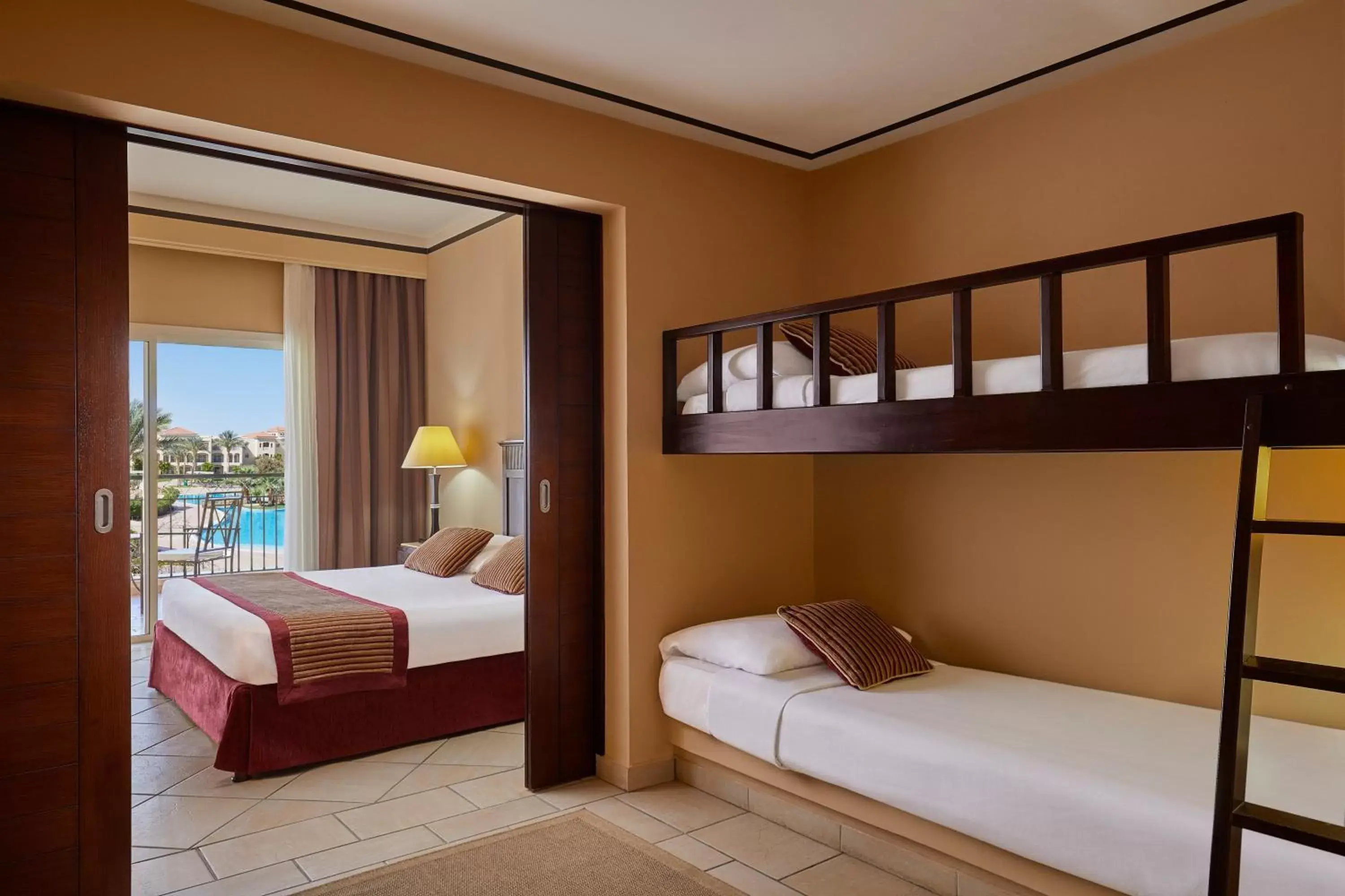 Bed in Jaz Mirabel Resort