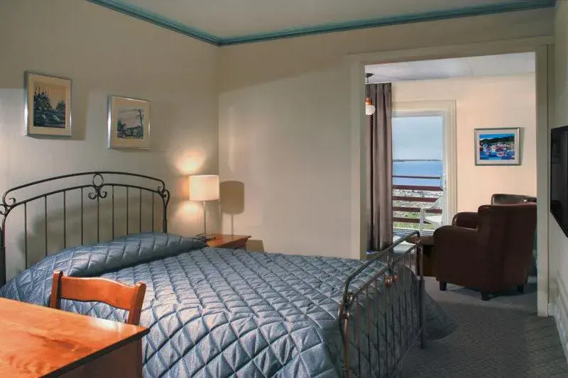 Queen Room with Sea View and balcony in Hotel Motel Belle Plage